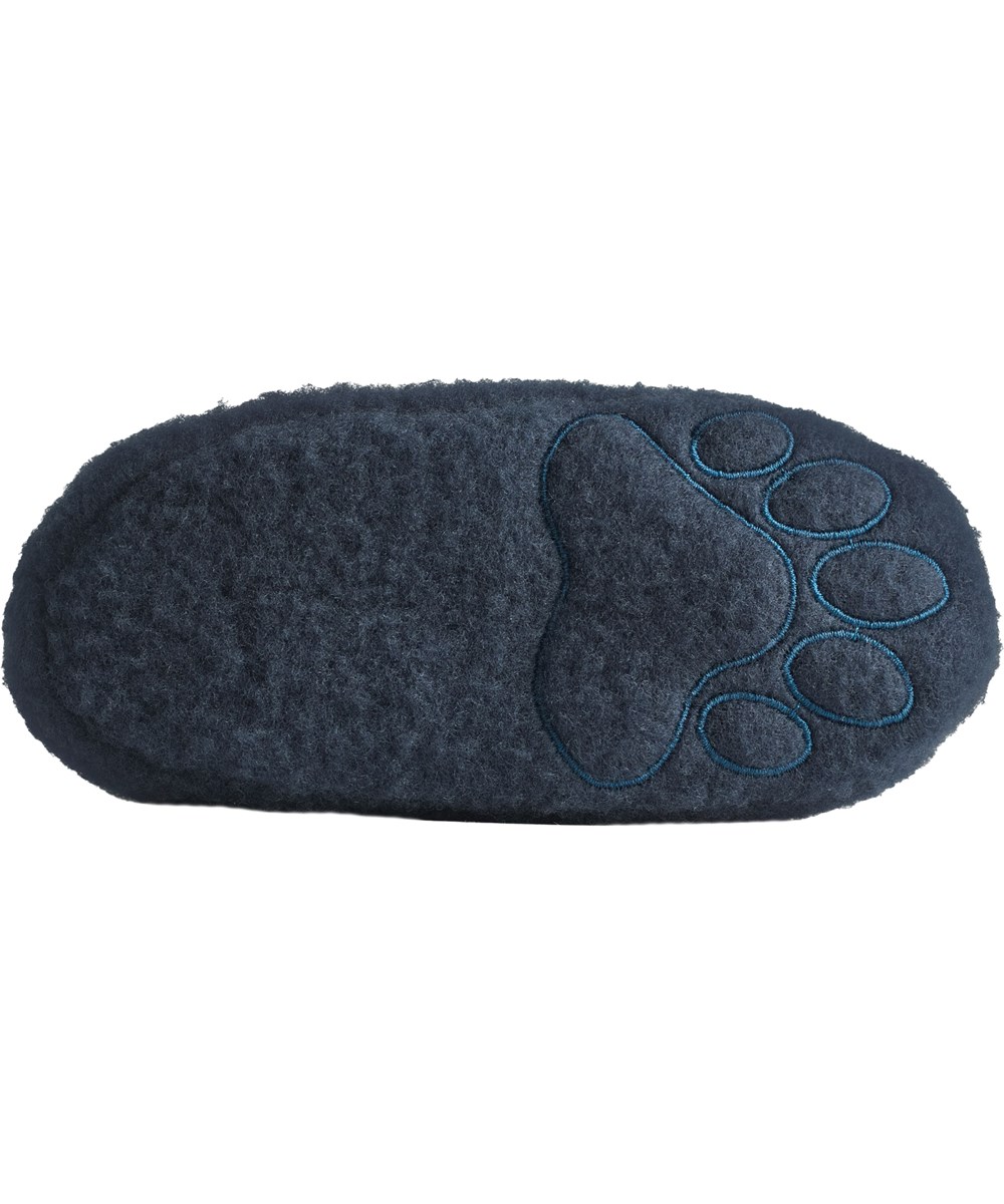 Umut - Dark Navy - Mørkeblå babyfutter i uld