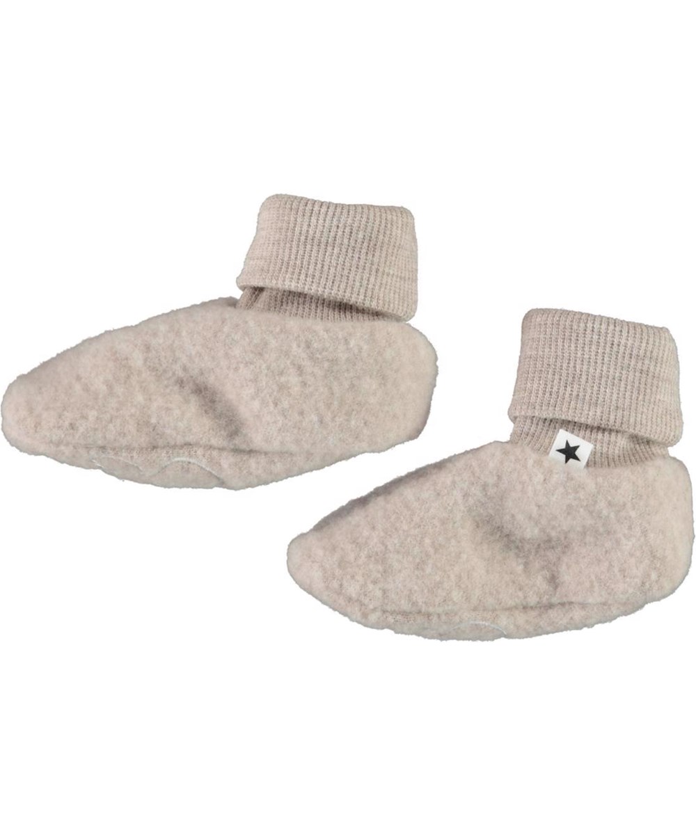 Umut - Moon Sand - Beige babyfutter i uld