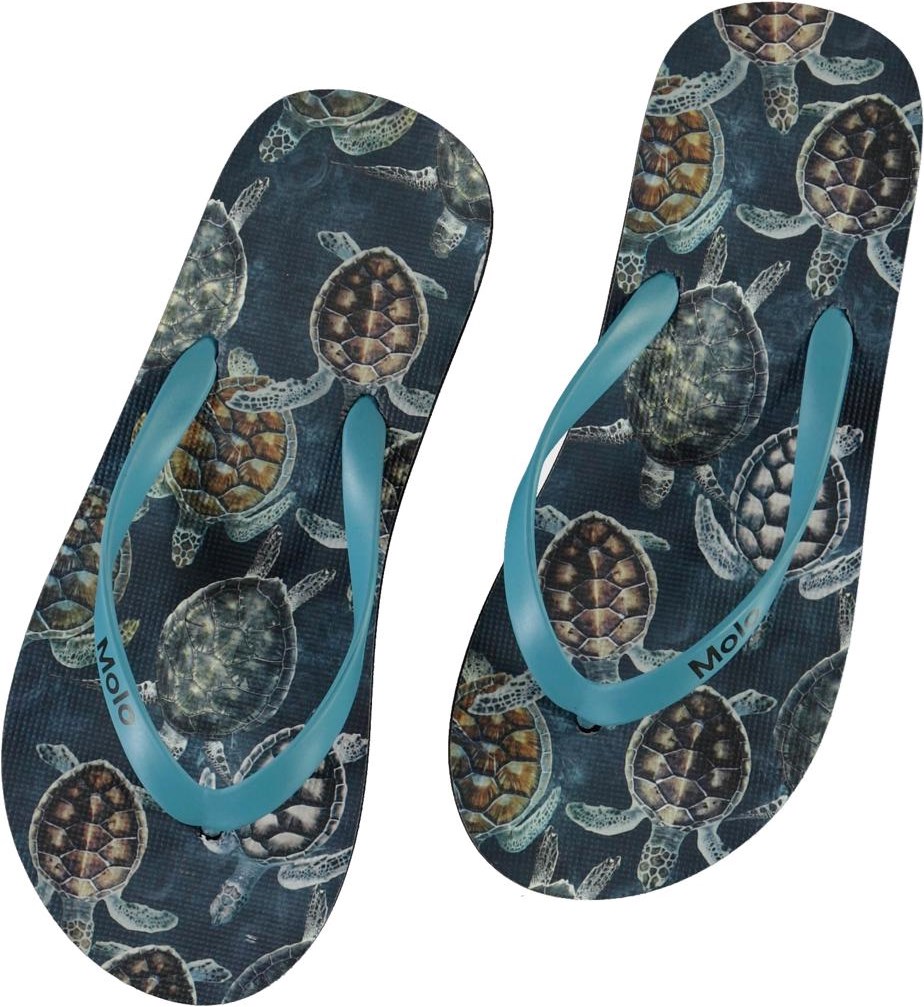 Zeppo - Sea Turtles - Klipklapper med skildpadde print