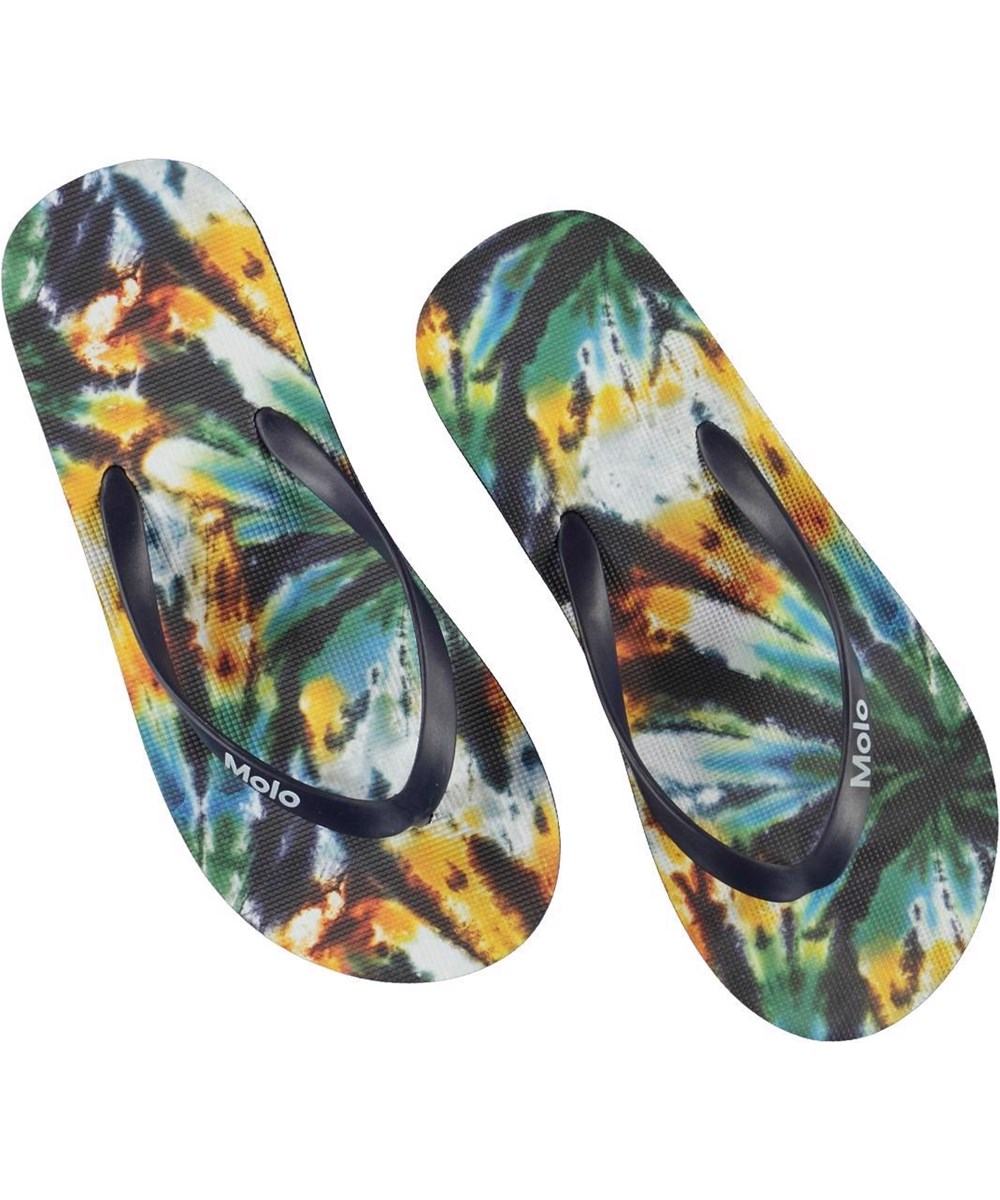 Zeppo - Tie Dye Swim - Klipklapper i batikmønster