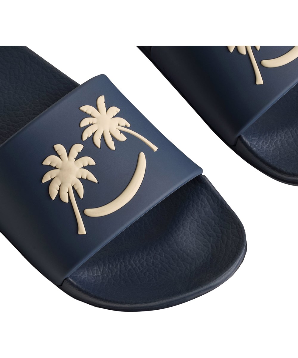 Zhappy - Oceanica - Blå, vandafvisende badesandaler til børn.