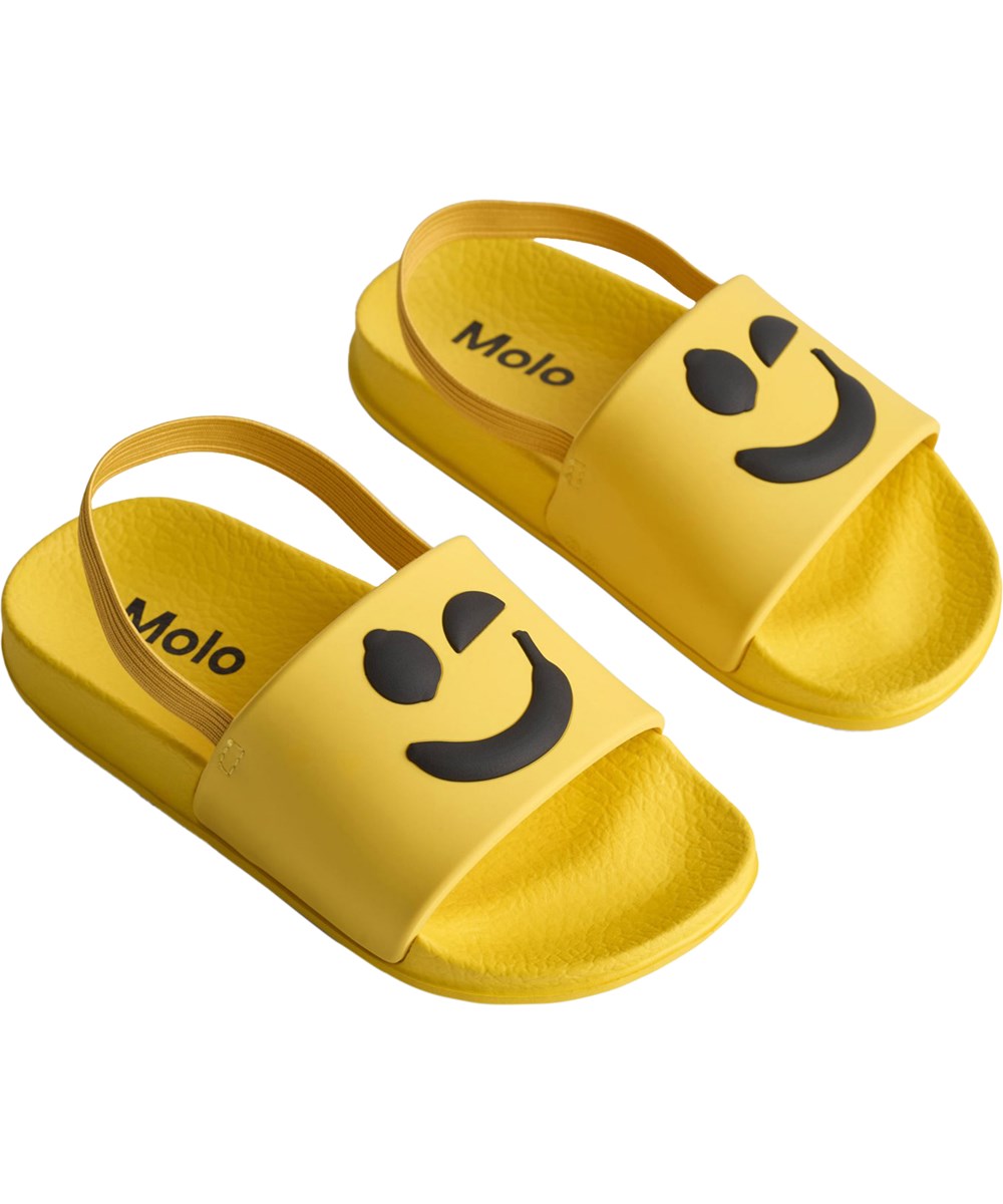 Zhappy - Warm Yellow - Gule, vandafvisende badesandaler til børn.