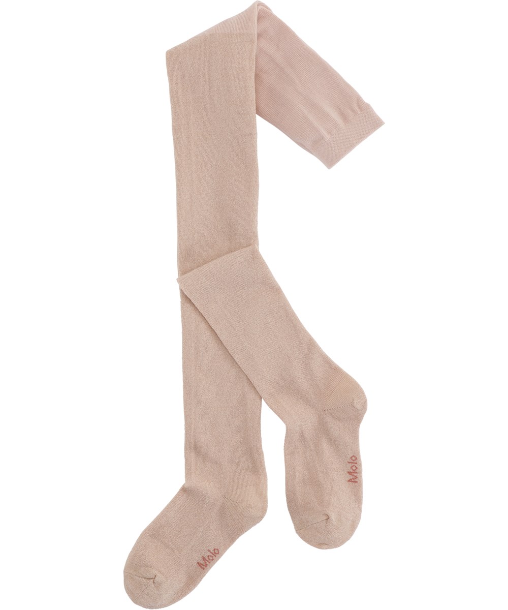 Glitter tights - Petal Blush - Rosa Strumpfhose mit Glitzer und elastischem Bund