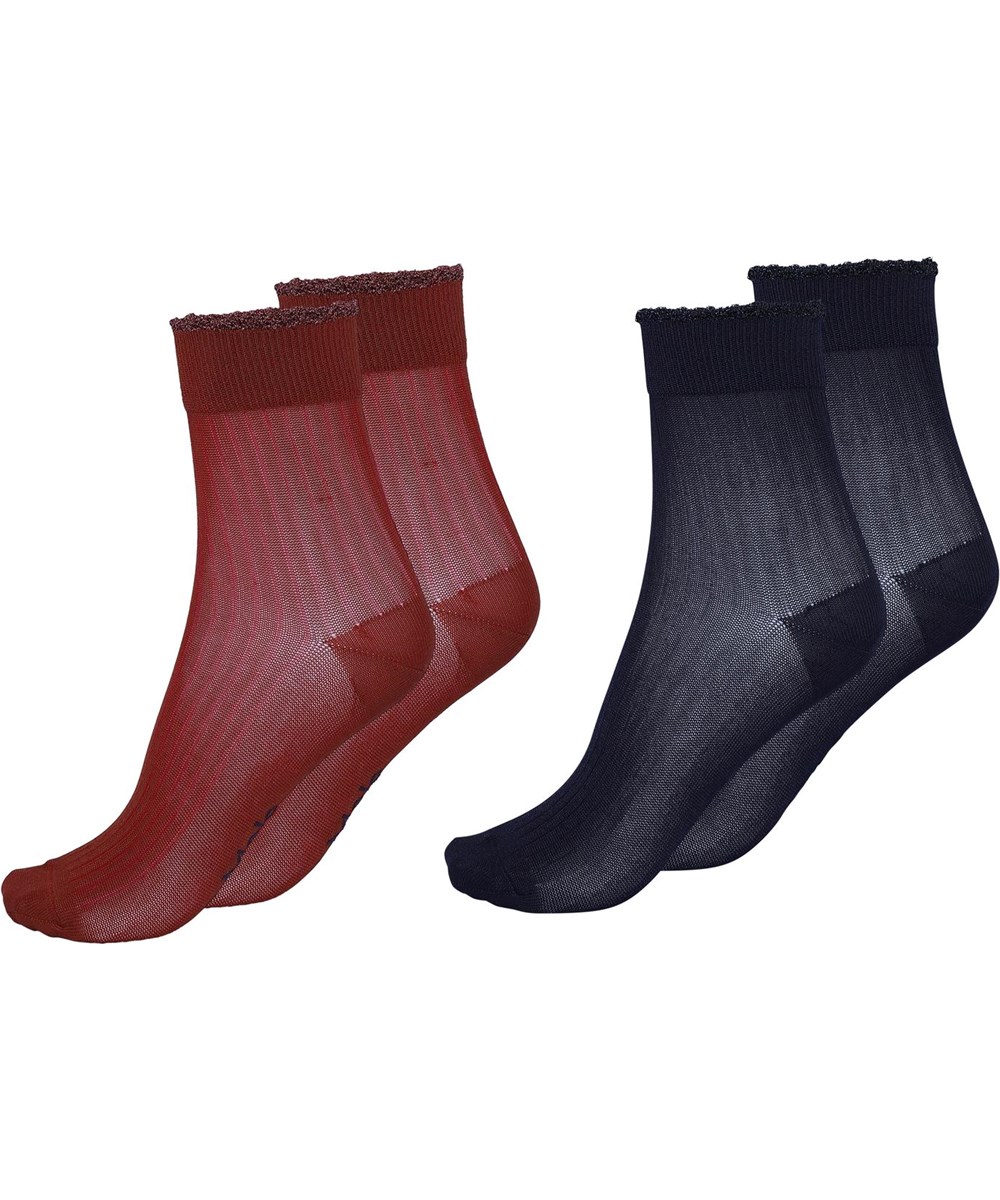 Nicole - Peacoat - Zwei Paar Socken rot und blau