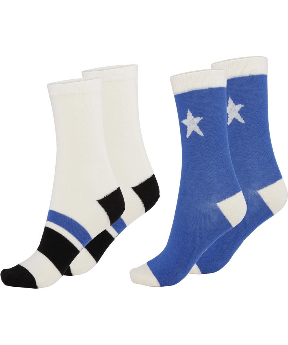 Nitis - Cobalt - Zwei Paar Socken mit Sternen und Streifen