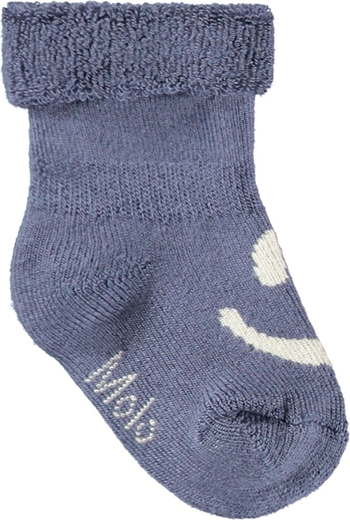 Nodda - Evening Sky - 2er-Pack Baby-Socken aus Viskose mit einem Design.