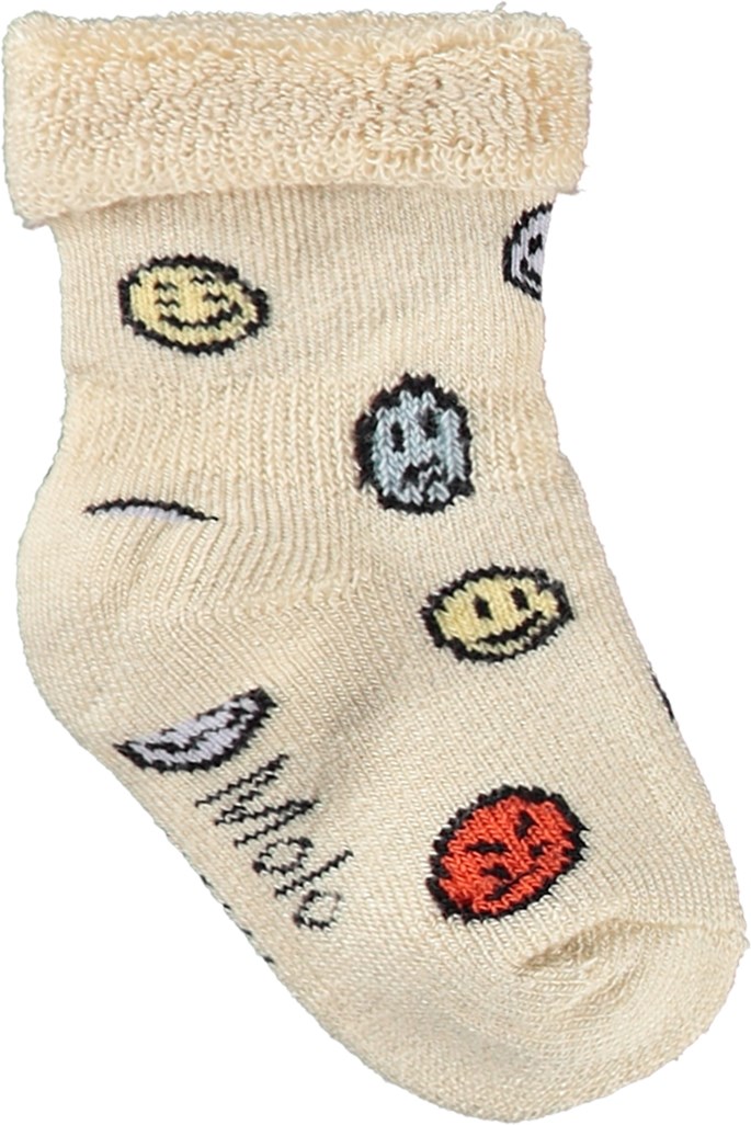 Nodda - Evening Sky - 2er-Pack Baby-Socken aus Viskose mit einem Design.