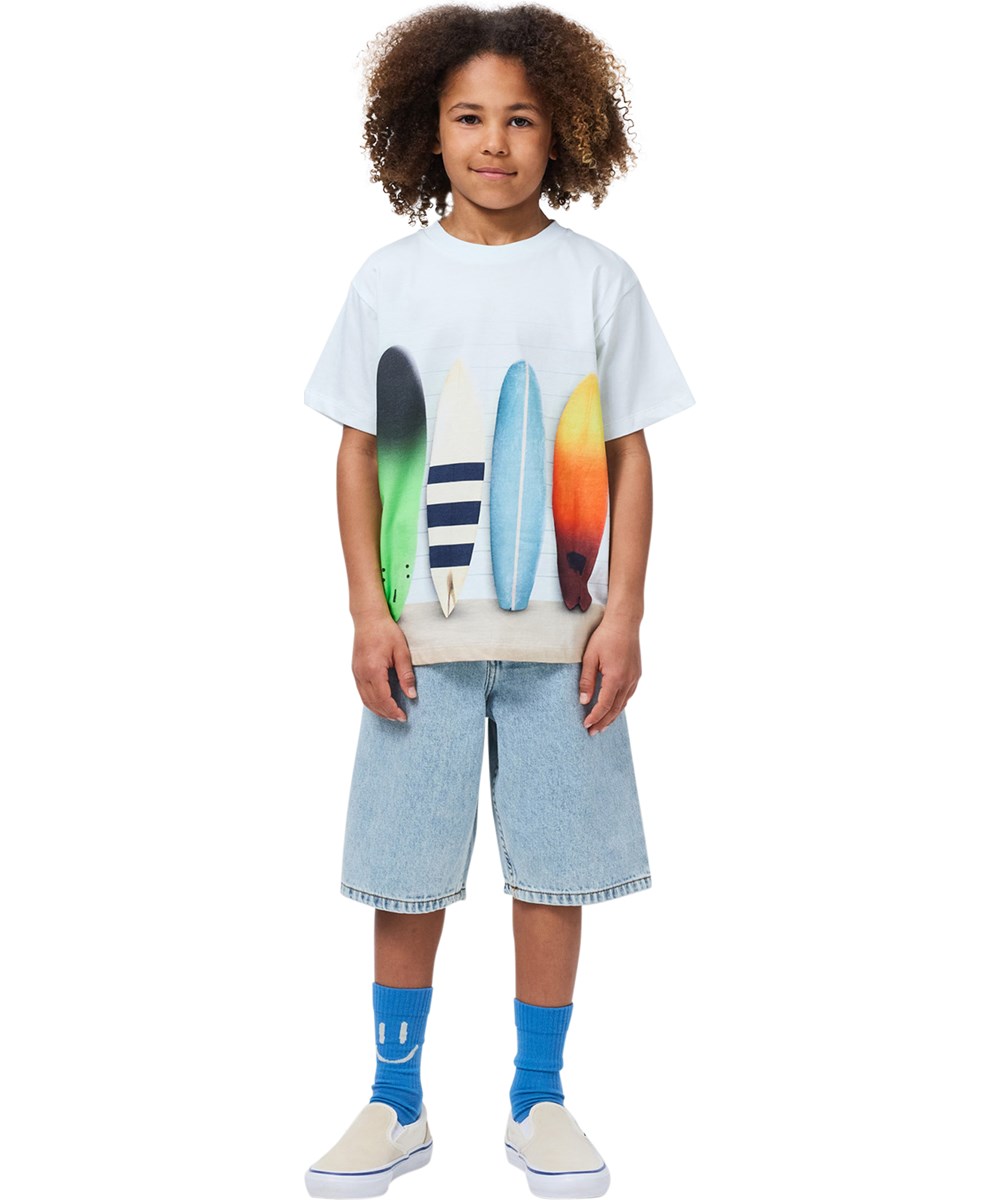 Norman - Black Tide - 2er-Pack Socken für Kinder aus schwarzer und blauer Baumwolle mit Smile-Motiv