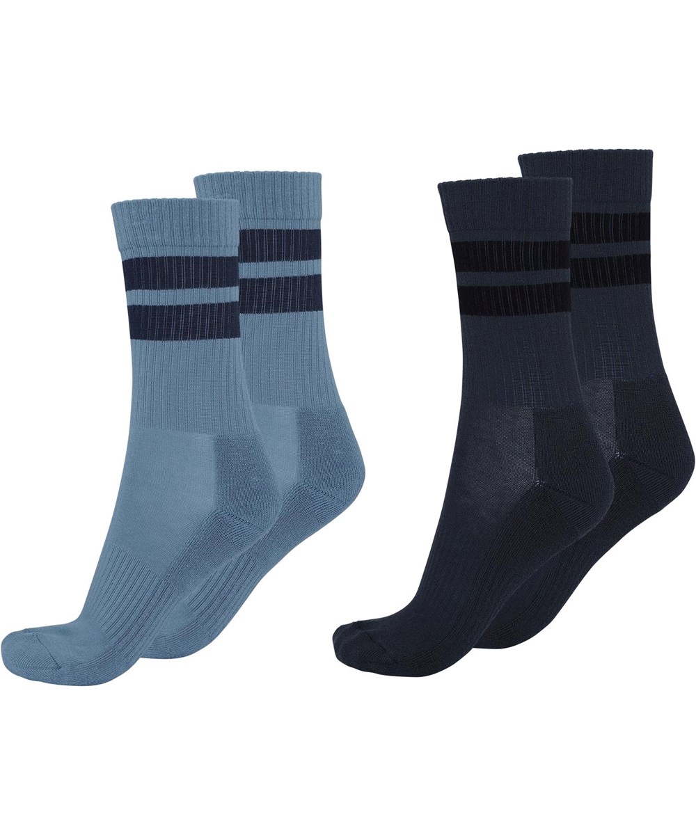 Norman - Aero - Zwei Paar Socken mit blauen Streifen