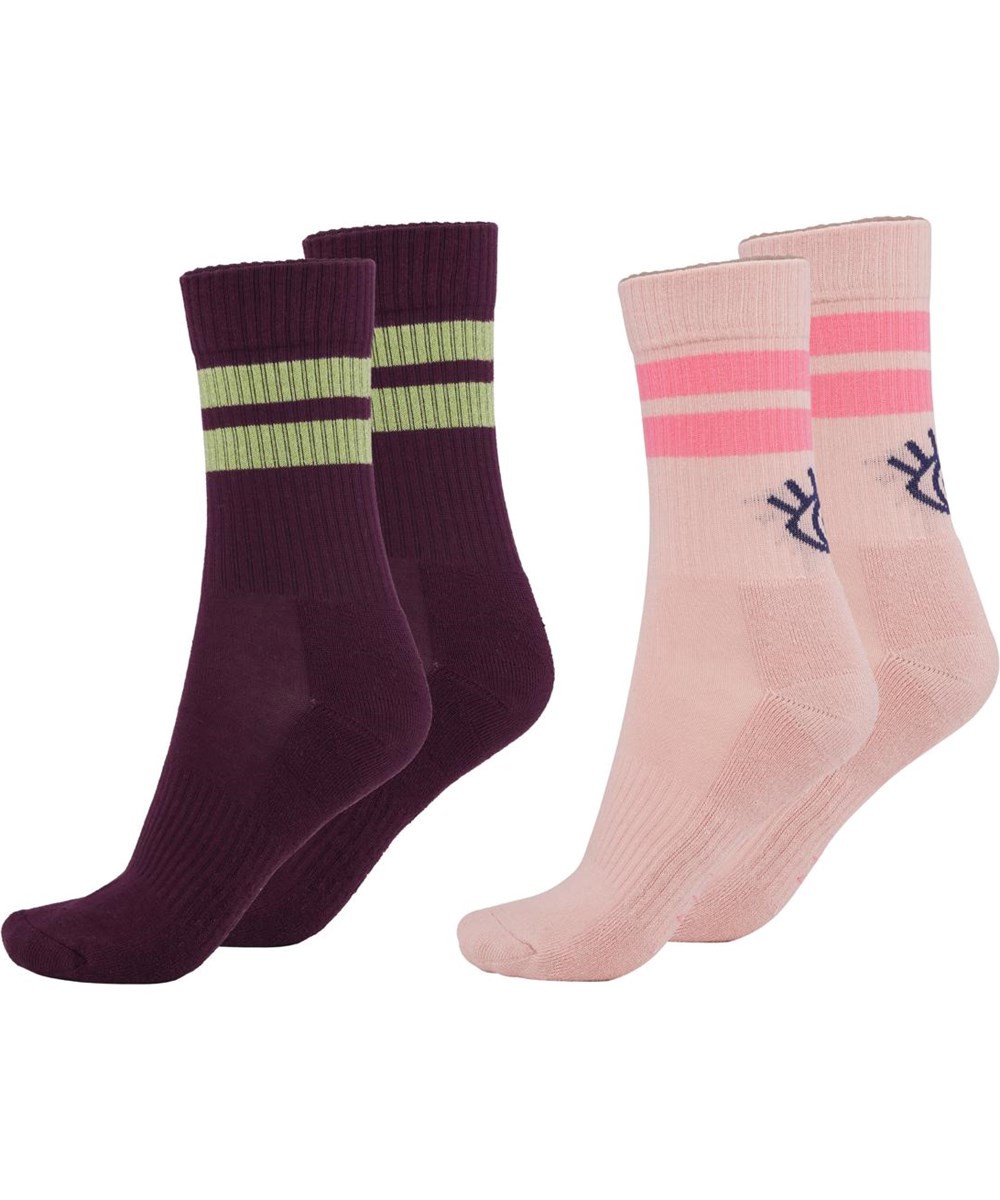 Numa - Petal Blush - Zwei Paar Socken Auge und Streifen
