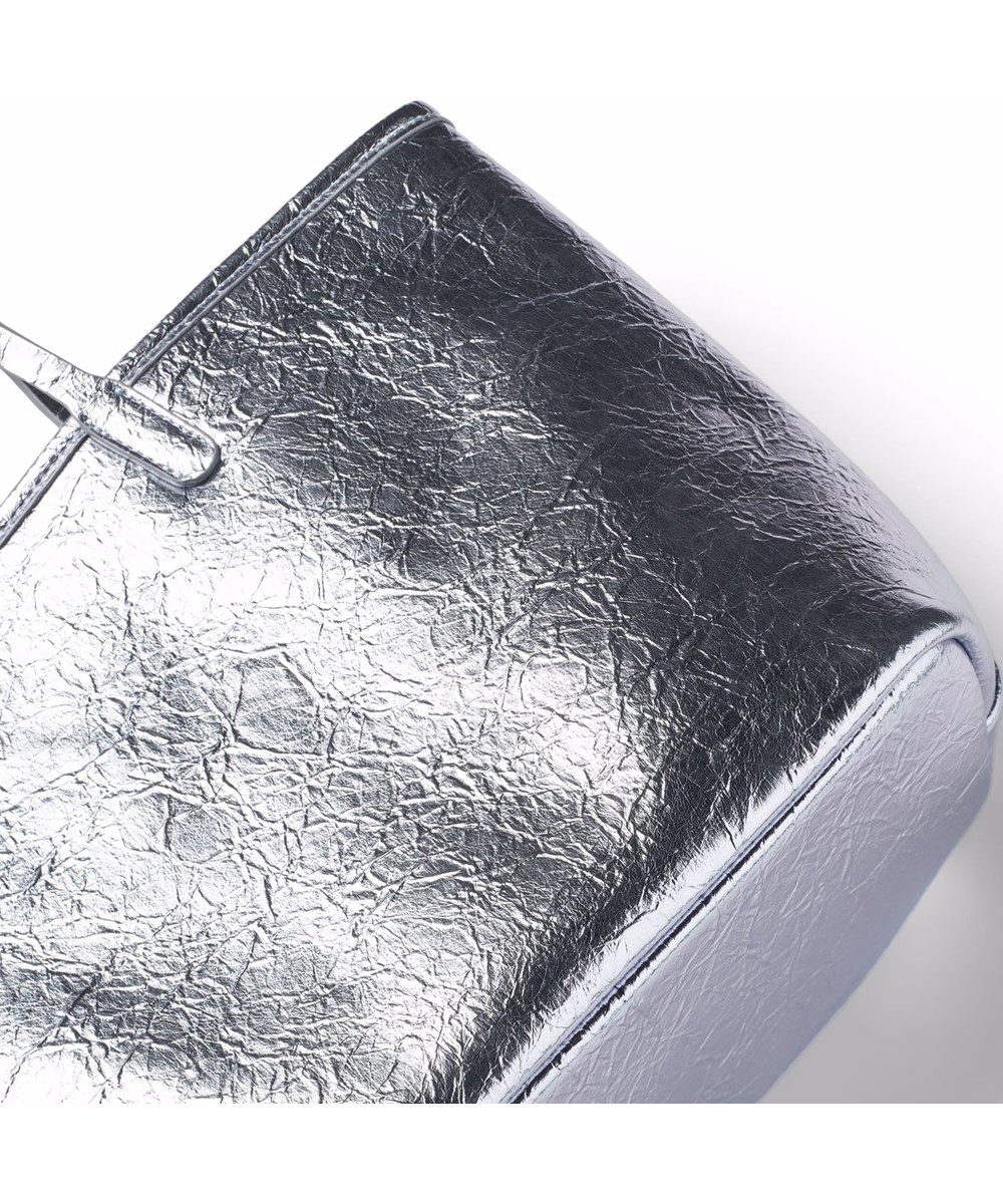 Ava Bag - Silver - Große silberne Einkaufstasche für Kinder.