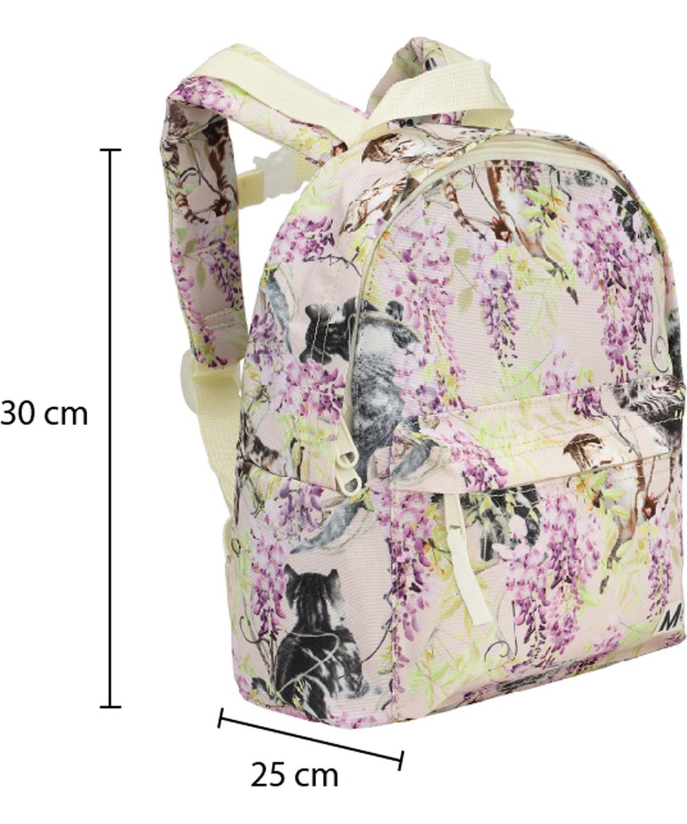 Backpack - Clumsy Cuteness - Wanderrucksack mit Print Kätzchen Glyzinien