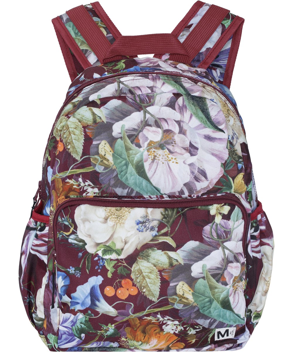 Big Backpack - Botanical Canvas - Recycelter Rucksack mit Blumendruck