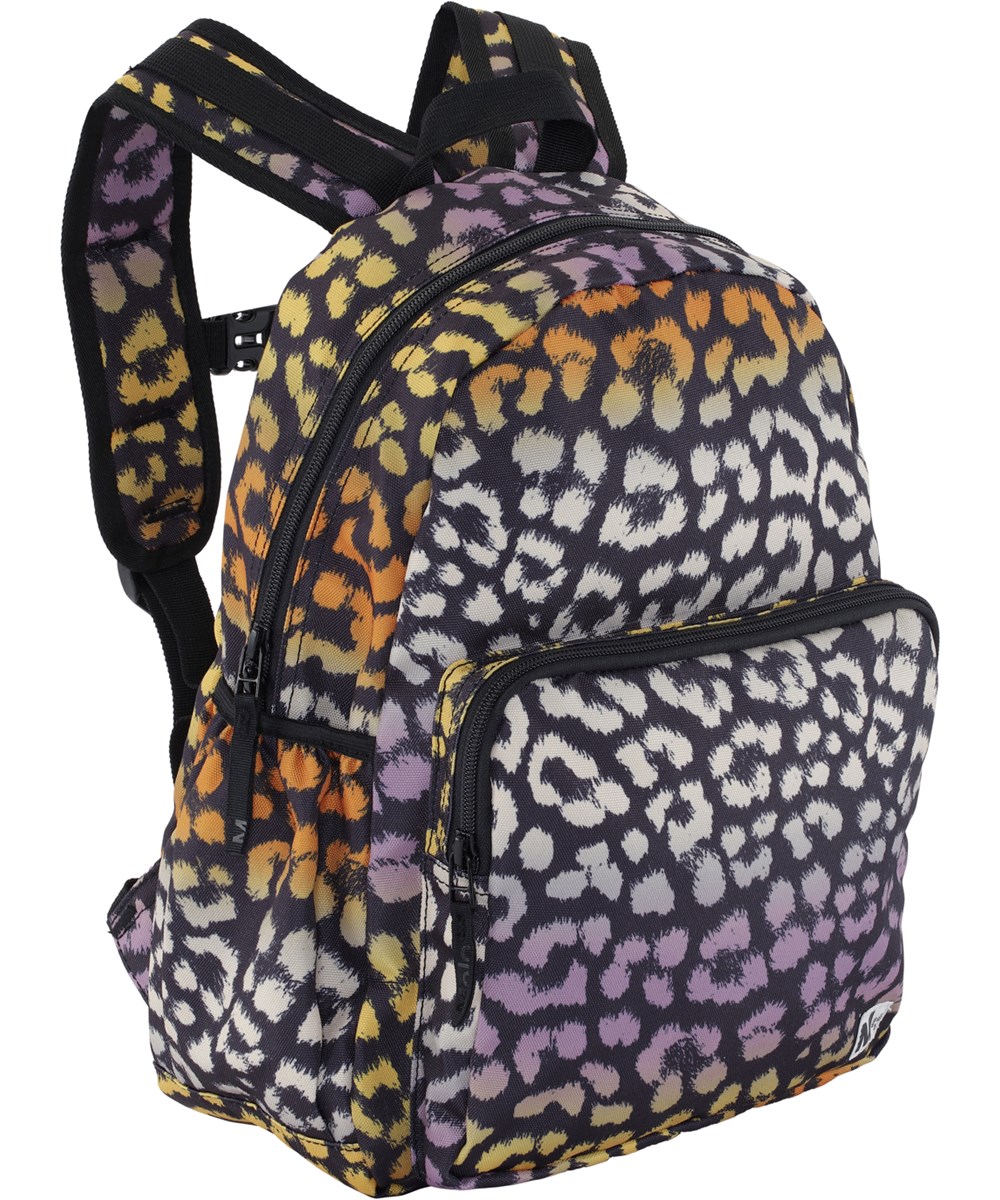 Big Backpack - Midnight Jaguar - Recycelter Rucksack mit Leopardenmuster