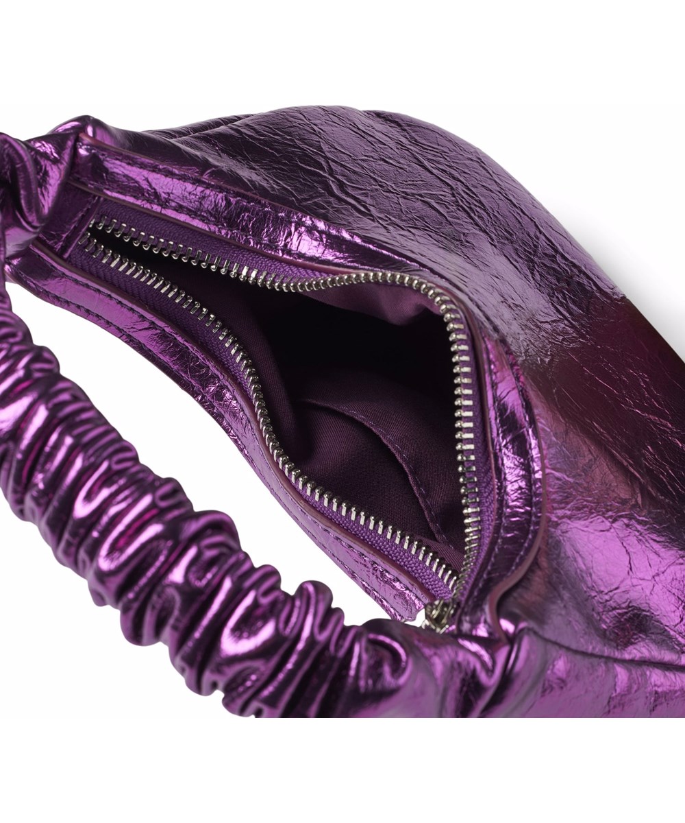 June Bag - Purple Ray - Coole metallische Handtasche für Kinder.