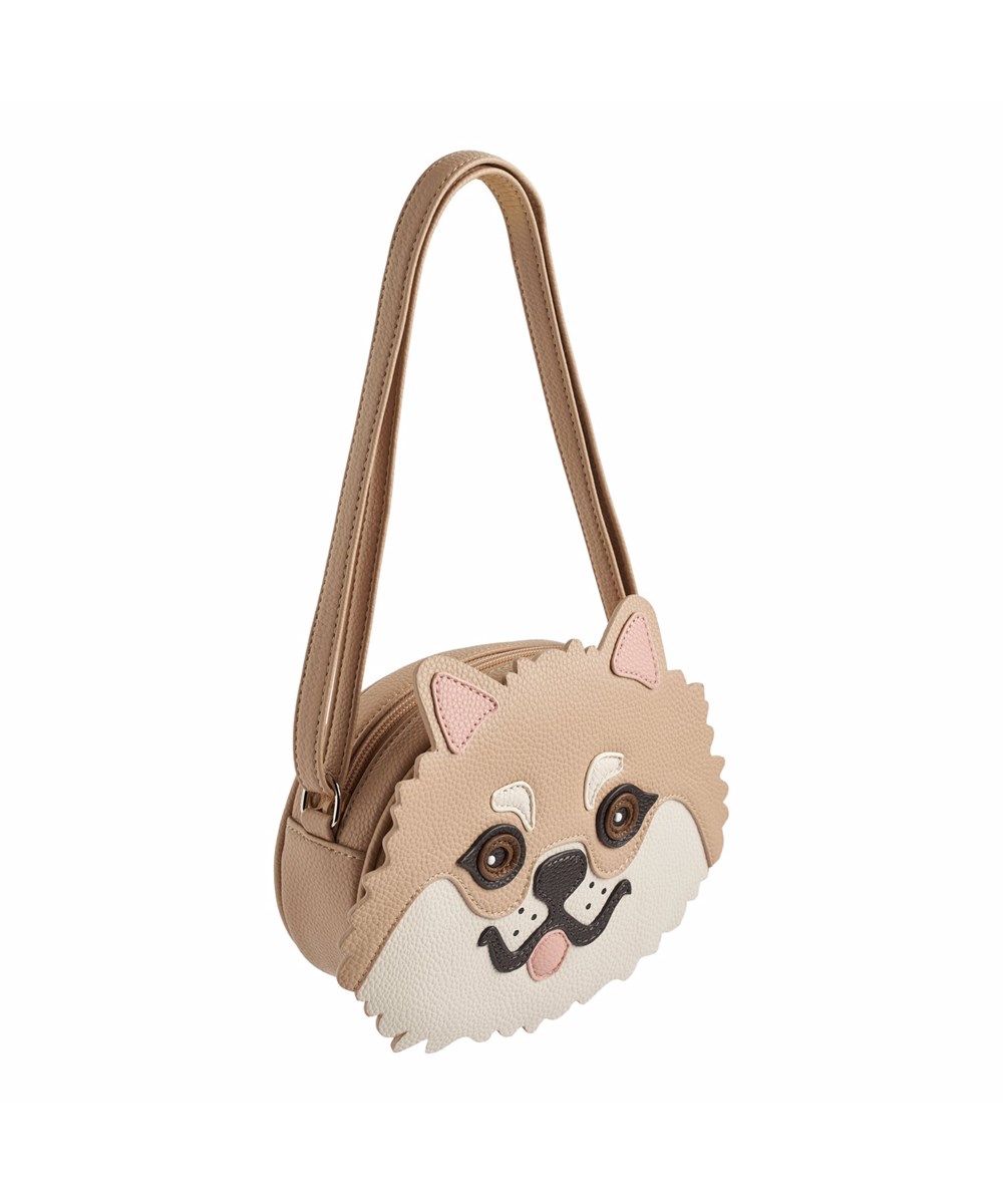 Pomeranian Bag - Pomeranian - Süße braune Tasche mit einem Pomeranian-Hundemotiv auf der Vorderseite für Kinder.