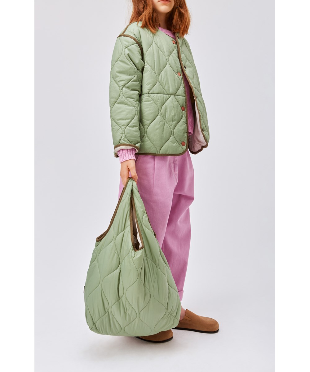 Quilt Sac - Meadow - Grüne gesteppte Tasche