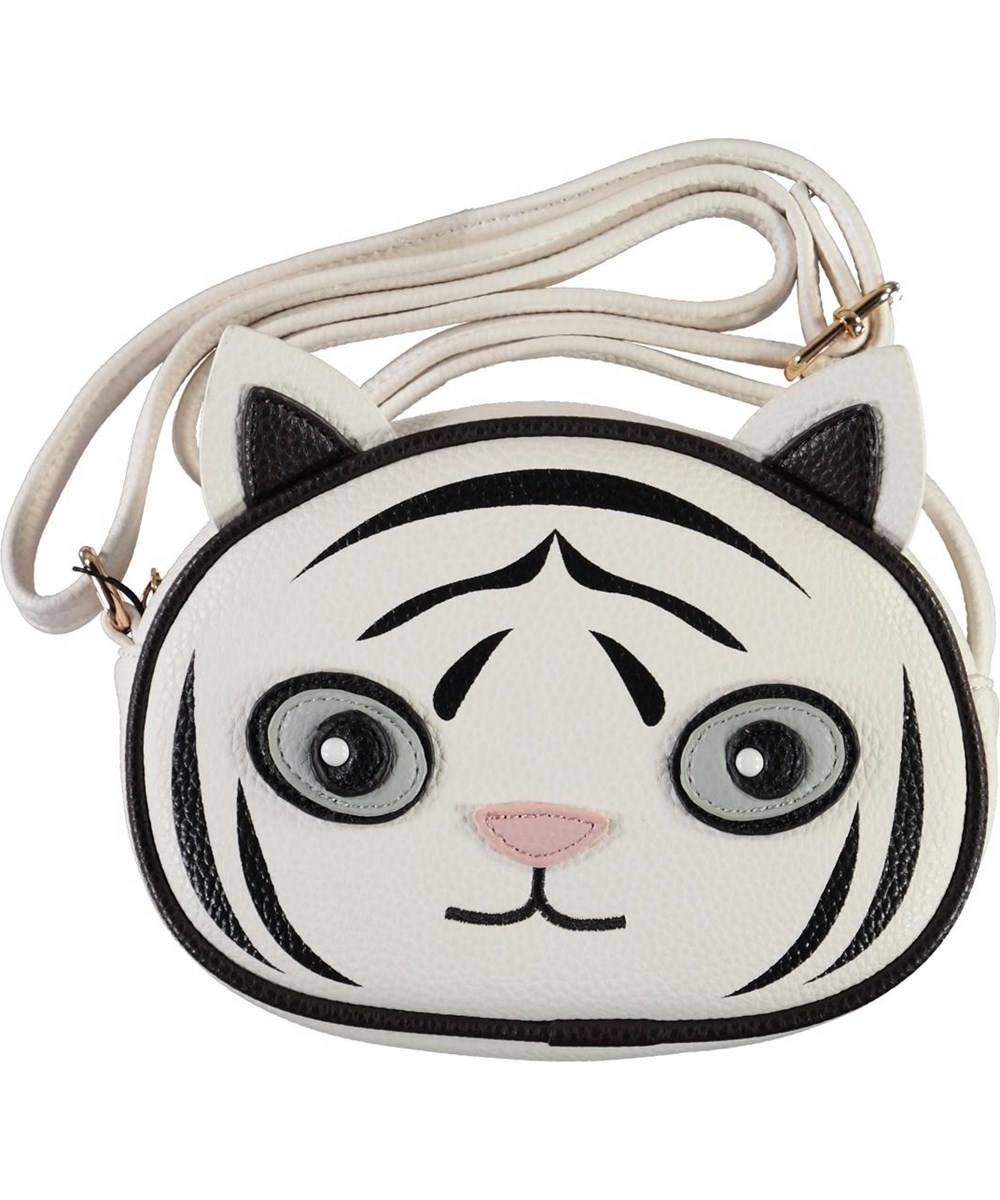 Tiger Bag - White Star - Weiße Tiger Crossbody-Tasche