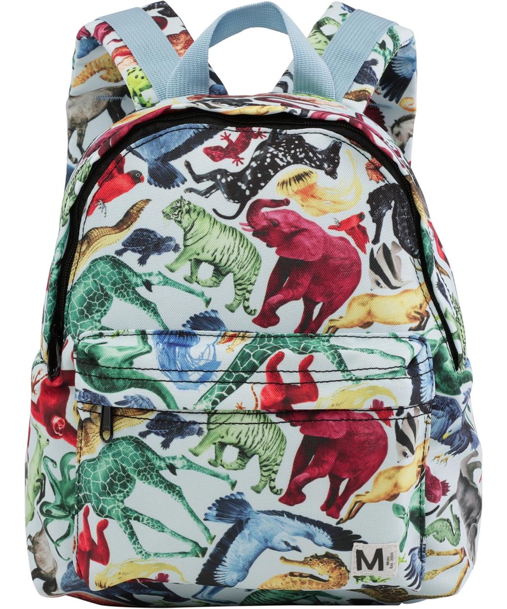 Backpack - Colourful Animals - Recycled rygsæk med dyre print