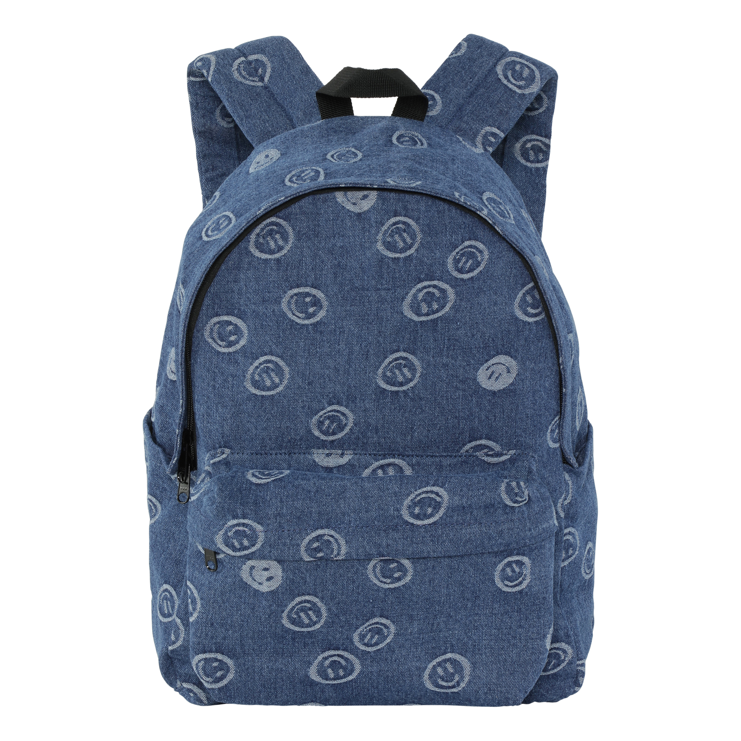 Backpack Denim Blue Happiness Blue backpack with skate print Molo