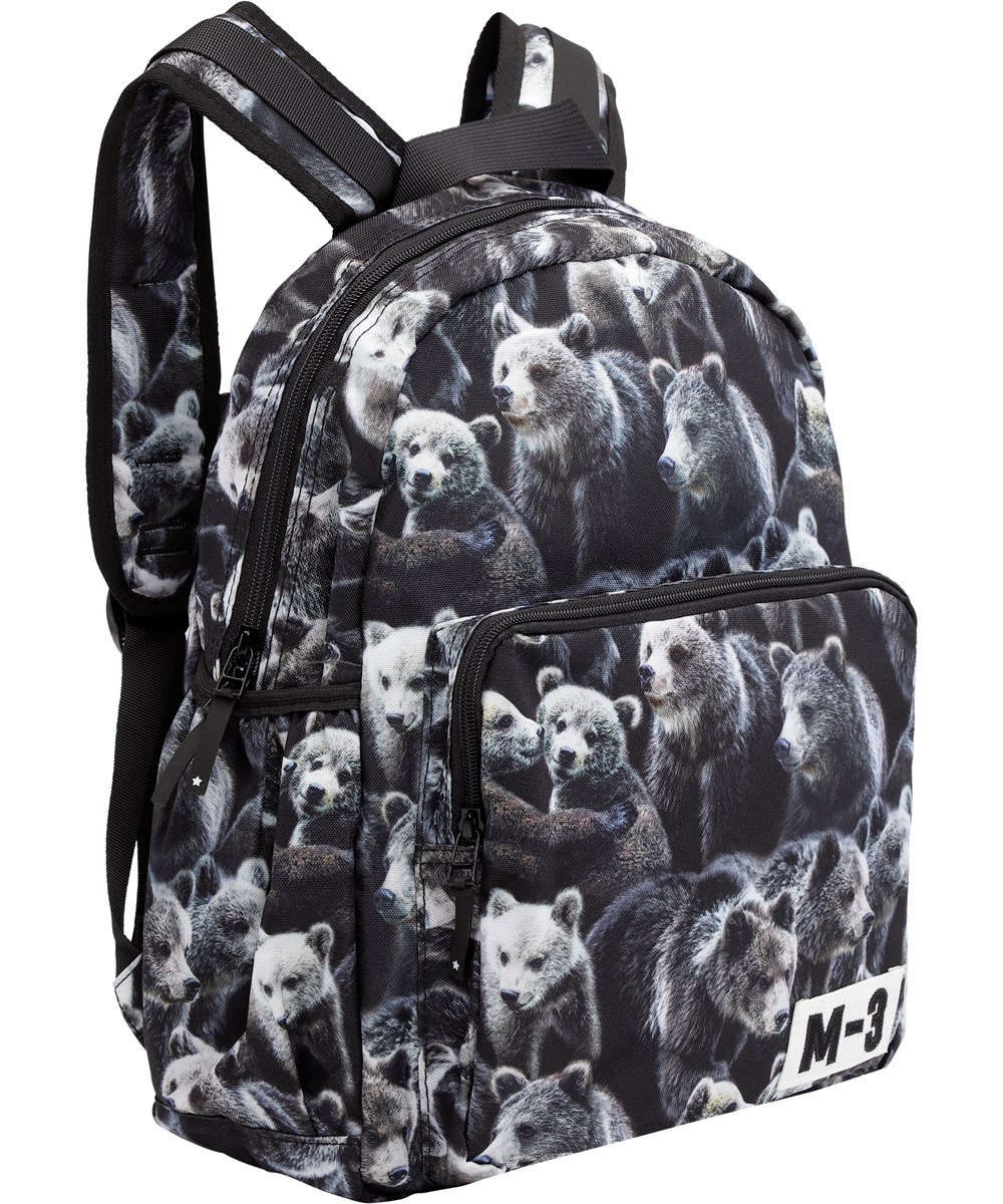 Big Backpack - Bears - Recycled rygsæk med bjørne