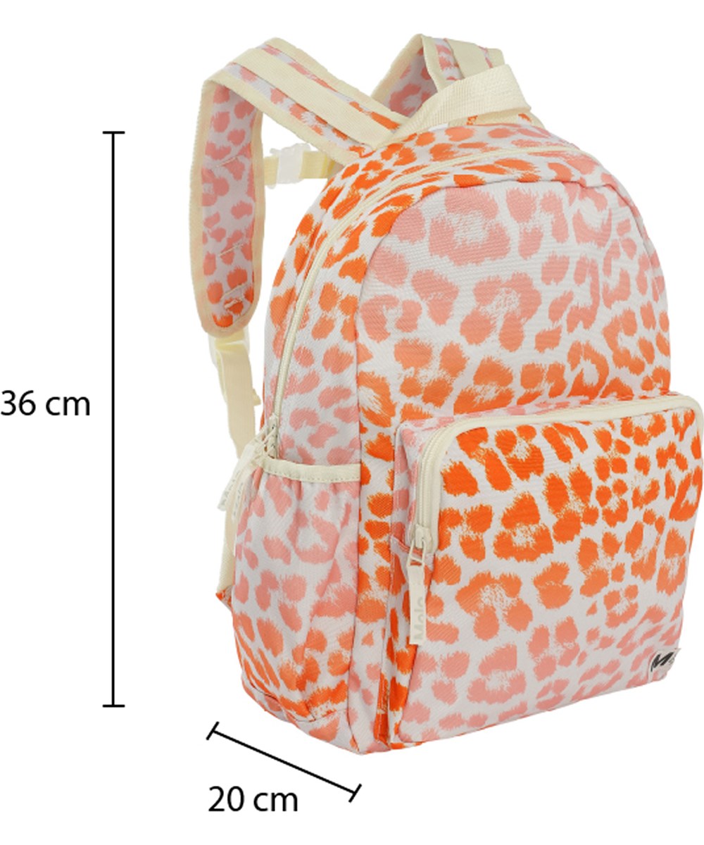 Big Backpack - Faded Jaguar - Skolerygsæk med jaguarprint