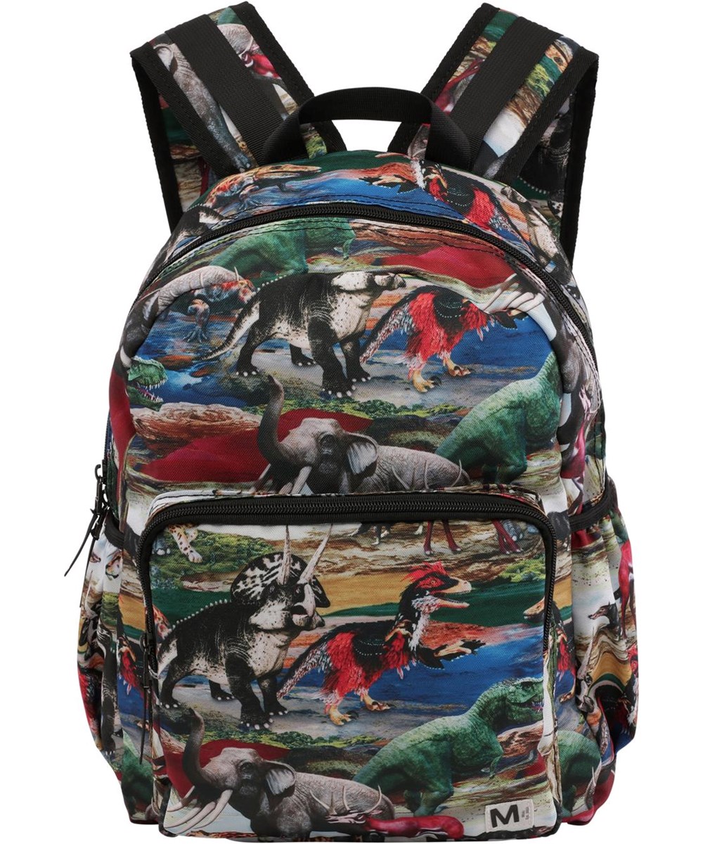 Big backpack - Ancient World - Recycled rygsæk med dinosaur print