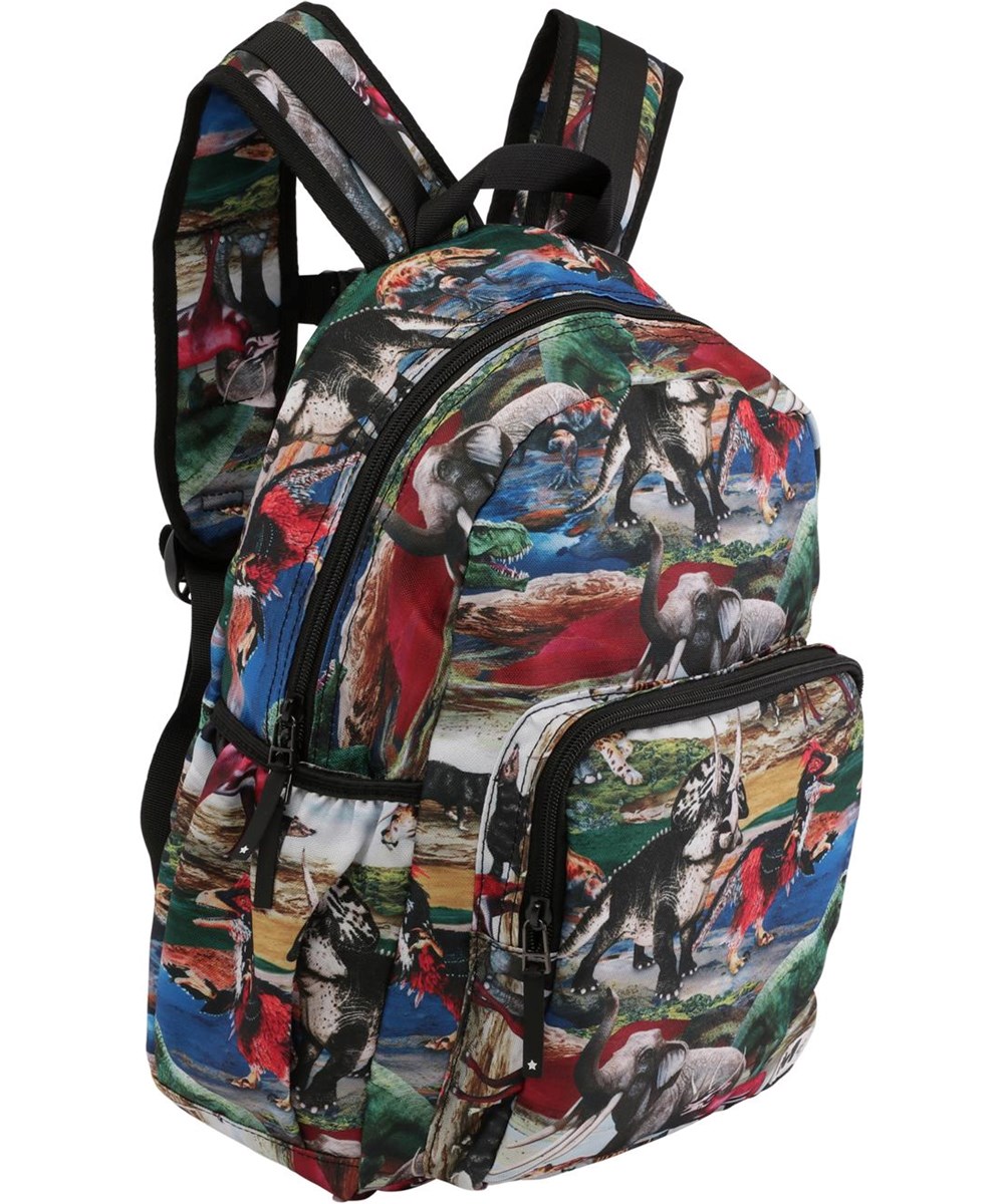 Big backpack - Ancient World - Recycled rygsæk med dinosaur print