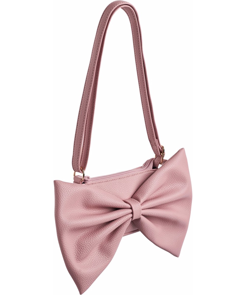 Big Bow Bag - Fox Glove - Rosa taske med stor påsyet sløjfe.