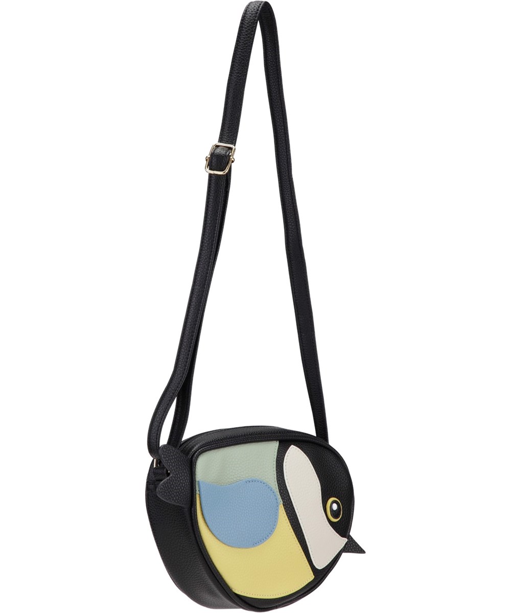 Bird Bag - Black - Crossbody taske med fugl