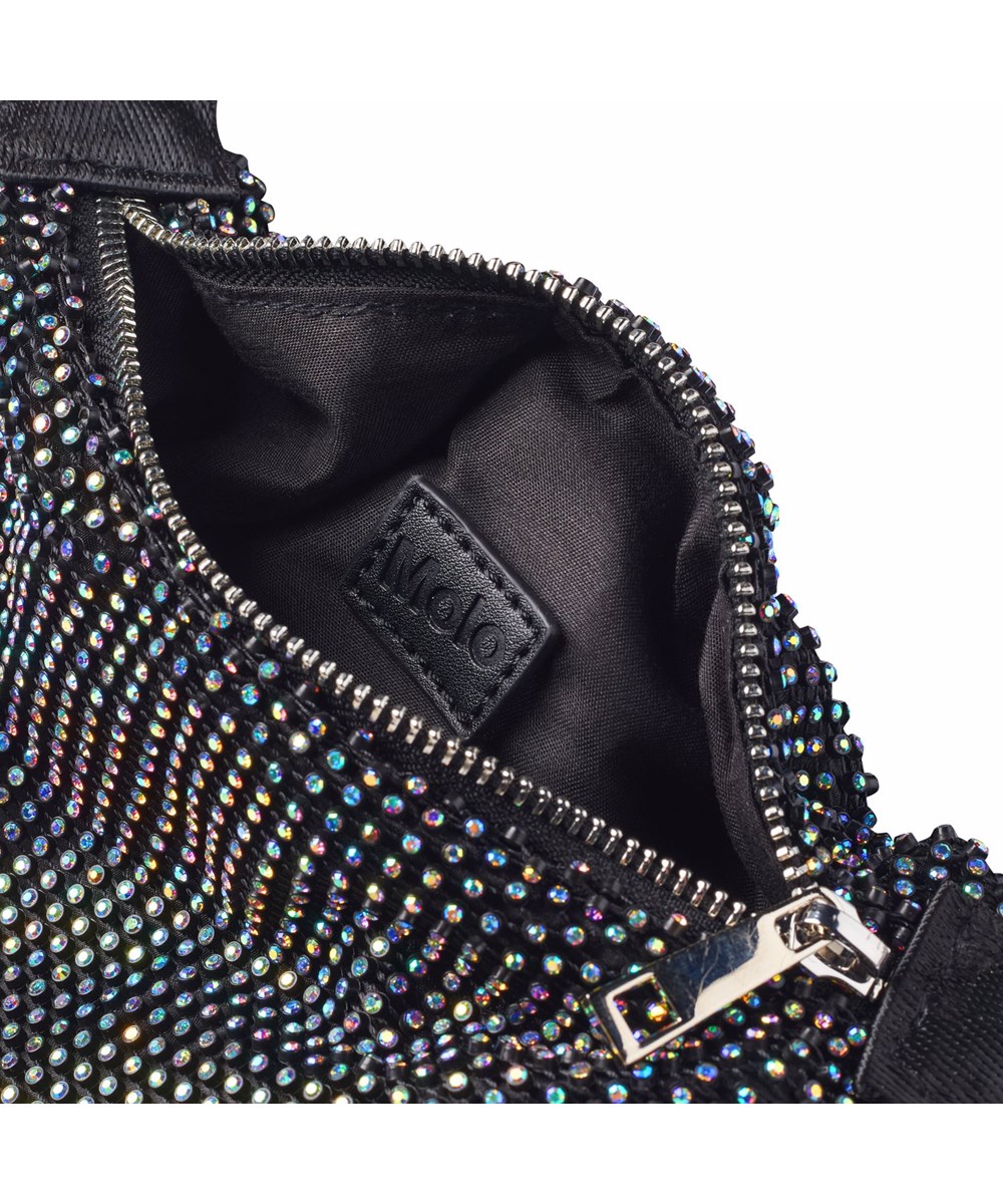 Dolly Bag - Shimmering - Festligt sort med flotte similisten til børn.