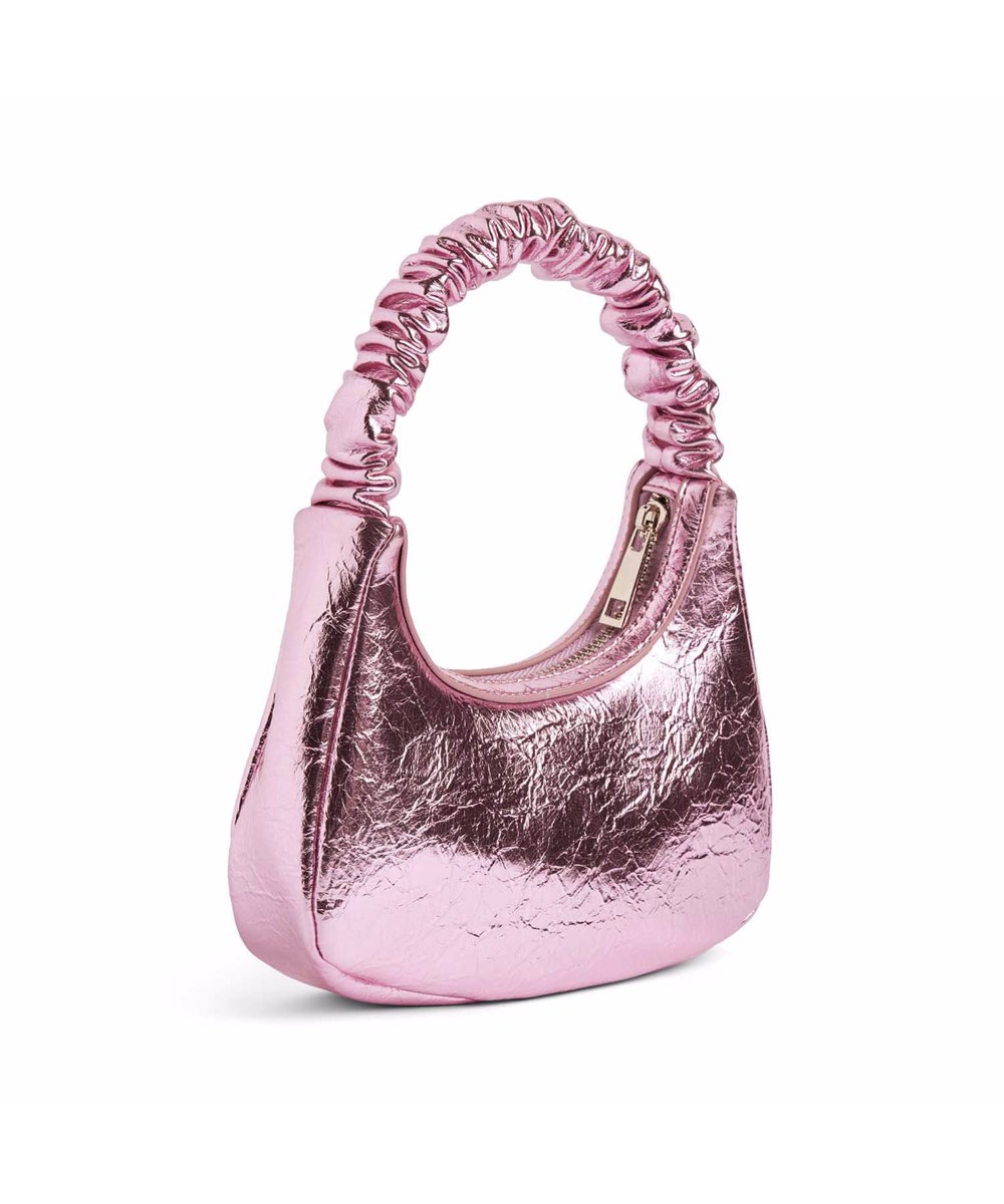 June Bag - Charlotte Pink - Cool metallisk pink håndtaske til børn.