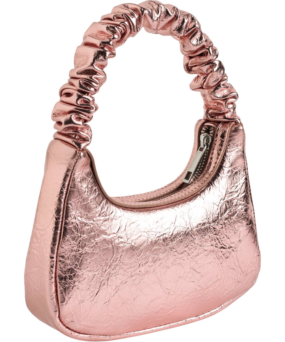 June bag - Petal Blush - Håndtaske i metallisk pink til børn