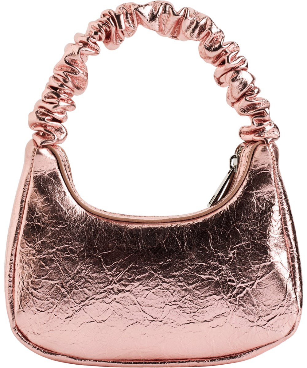 June bag - Petal Blush - Håndtaske i metallisk pink til børn