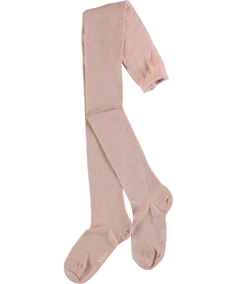 Glitter tights - Petal Blush - Rose tights with glitter