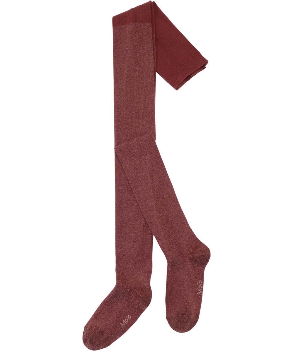 Glitter tights - Dried Chili - Dark red tights glitter