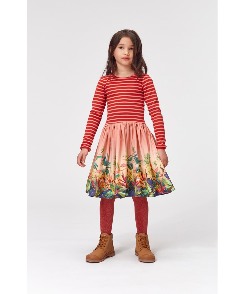 Glitter tights - Dried Chili - Dark red tights glitter