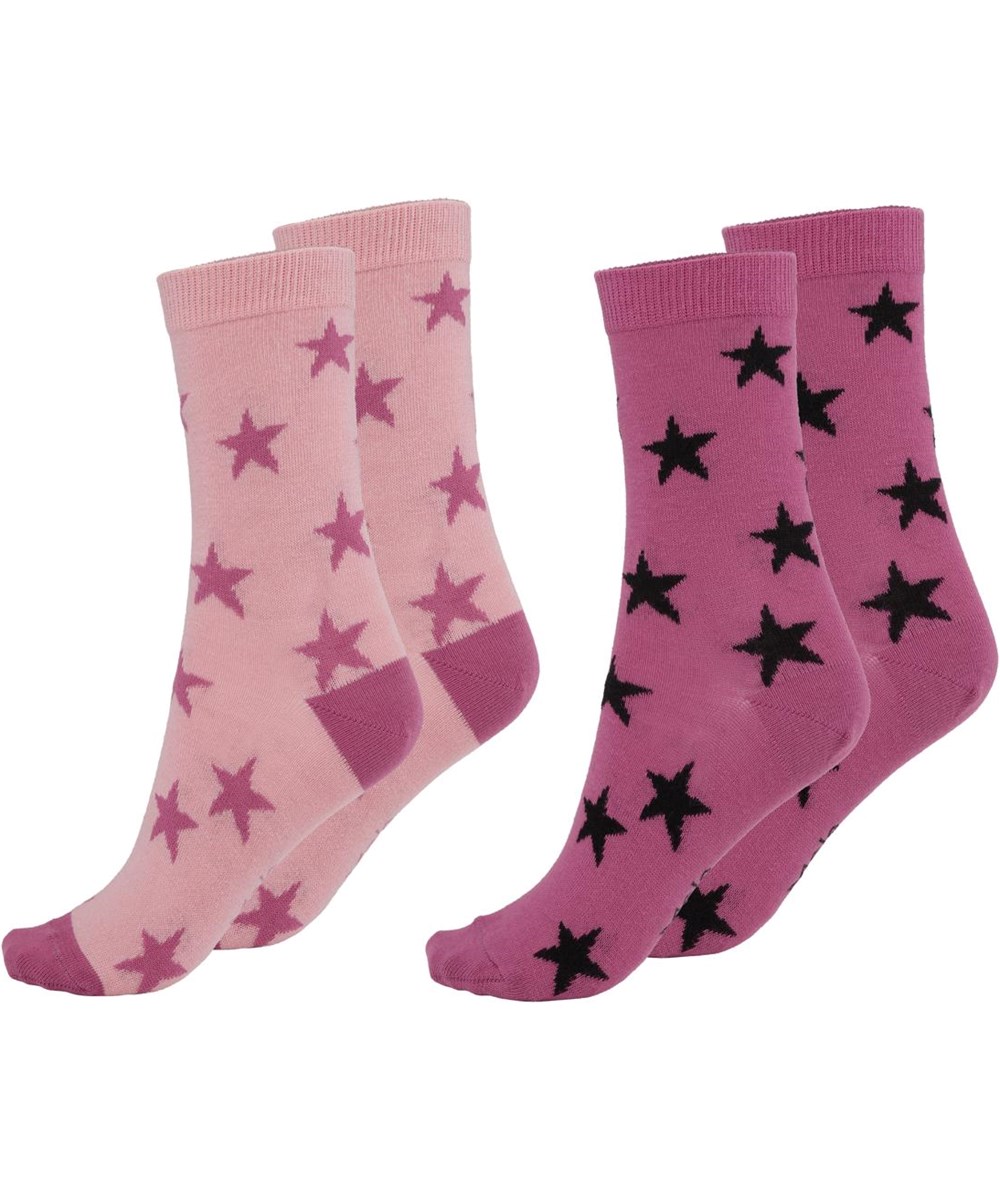 Nesi - Rosequartz - Two pairs of socks with stars