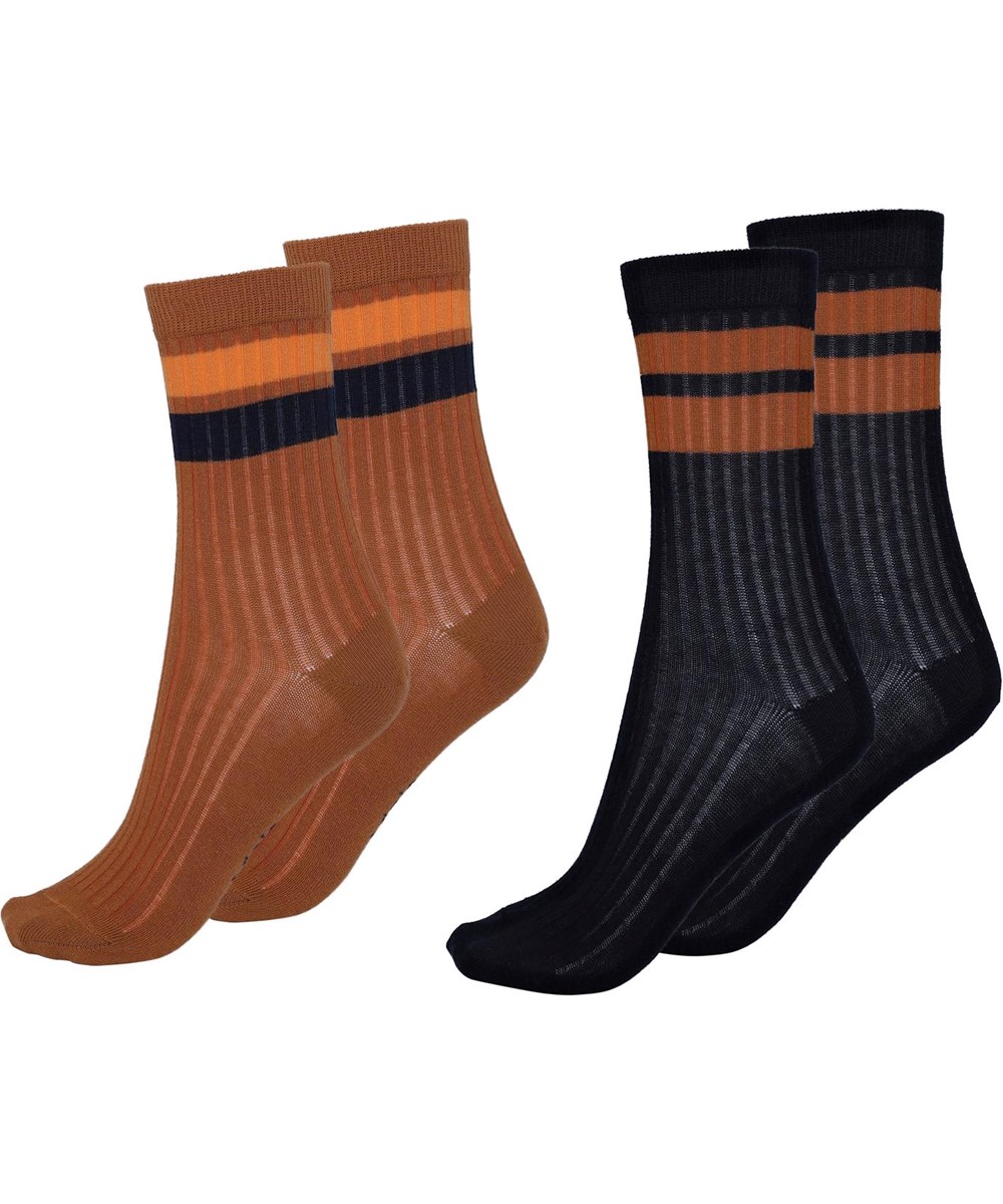 Nickey - Iron - Two pairs of socks with stripes