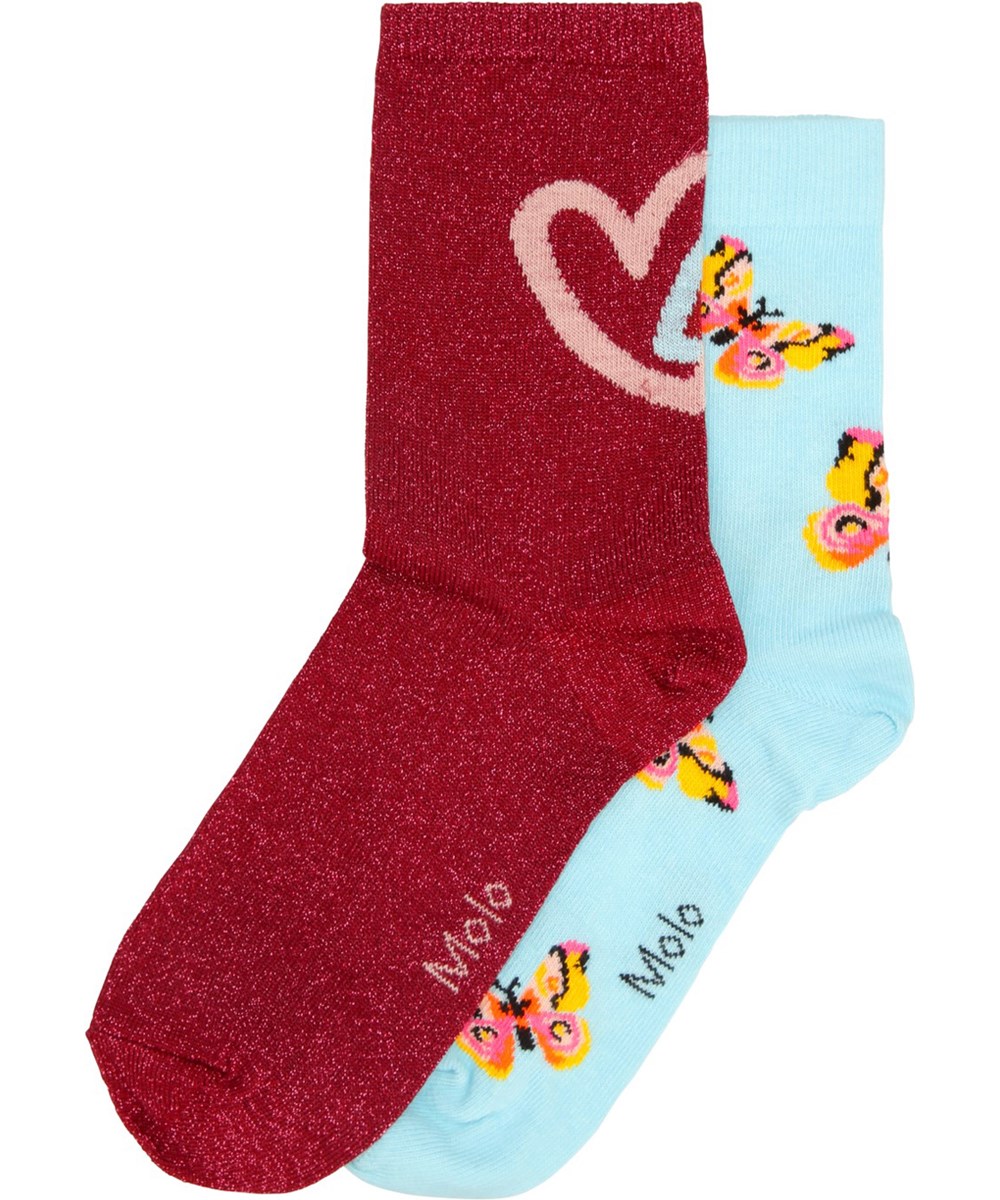 Nomi - Velvety - 2-pack of socks for kids in organic cotton