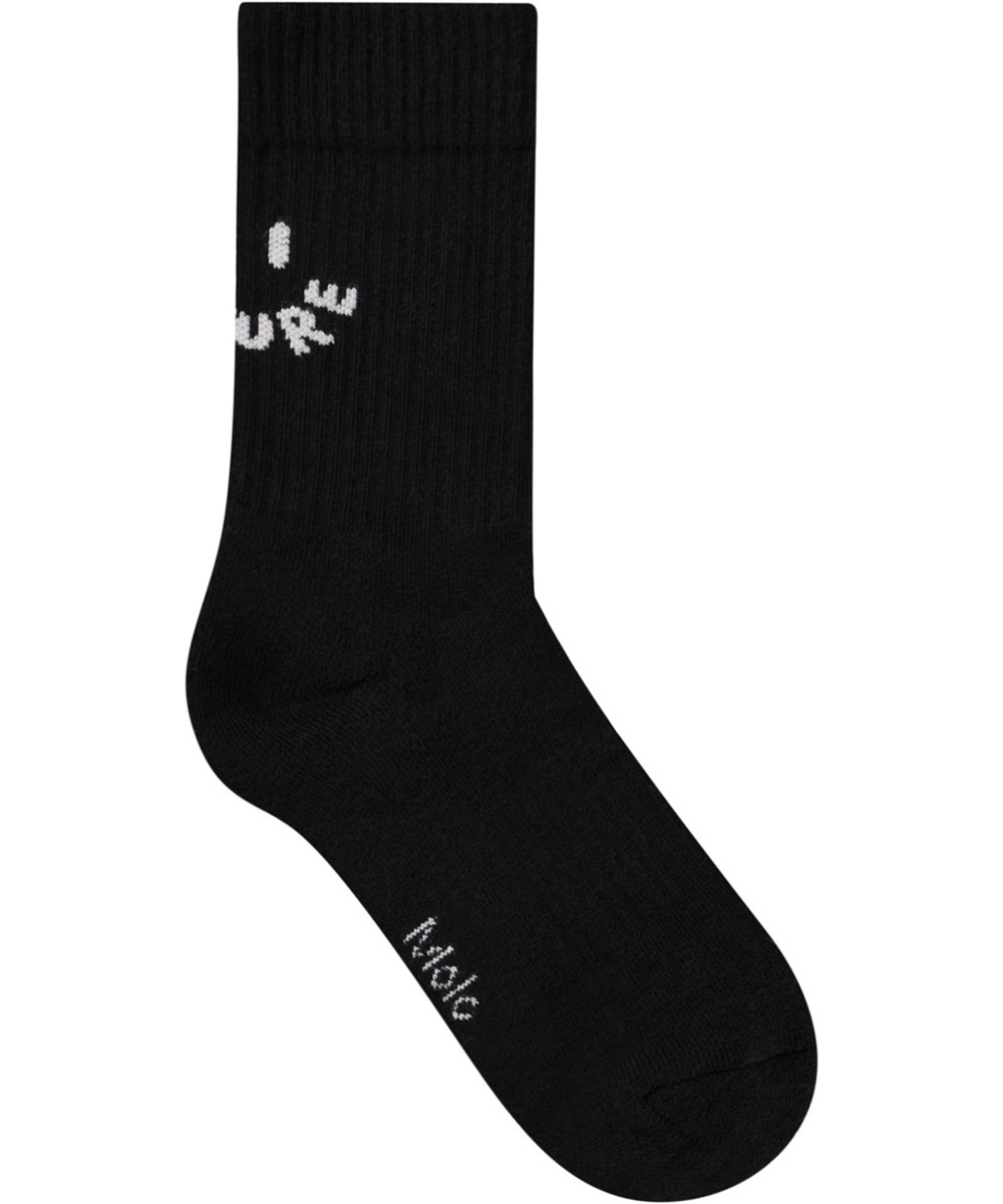Norman - Rosequartz - 2-pack cotton socks with a smiling face design for children.