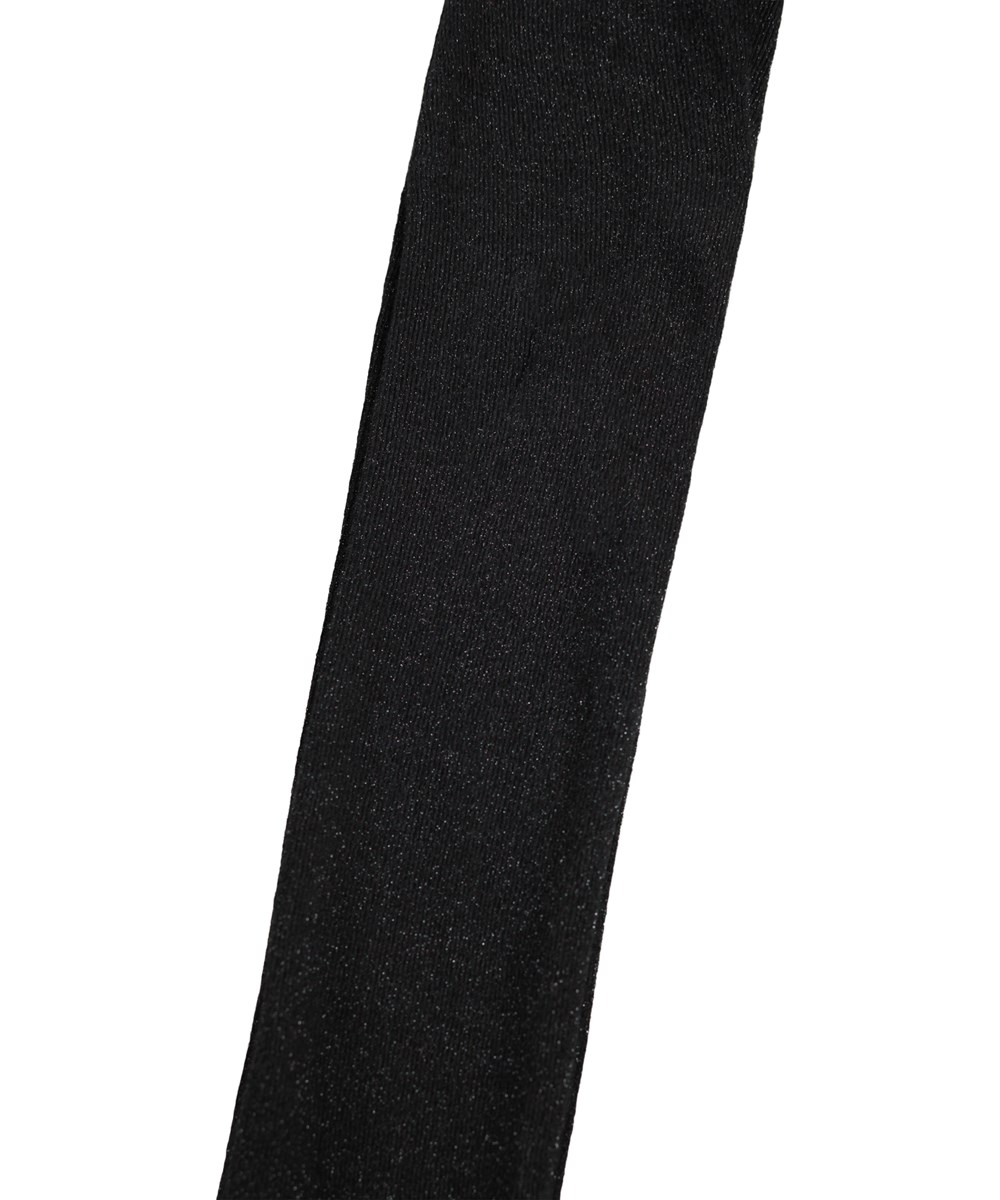 Glitter Tights - Black - Sorte strømpebukser med glitter