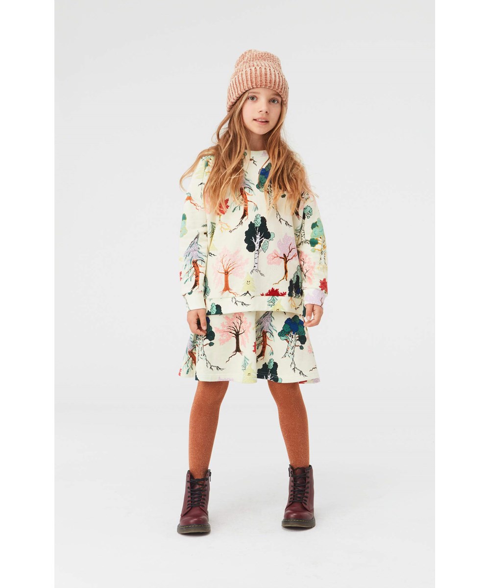 Glitter Tights - Deer - Brune strømpebukser med glimmer