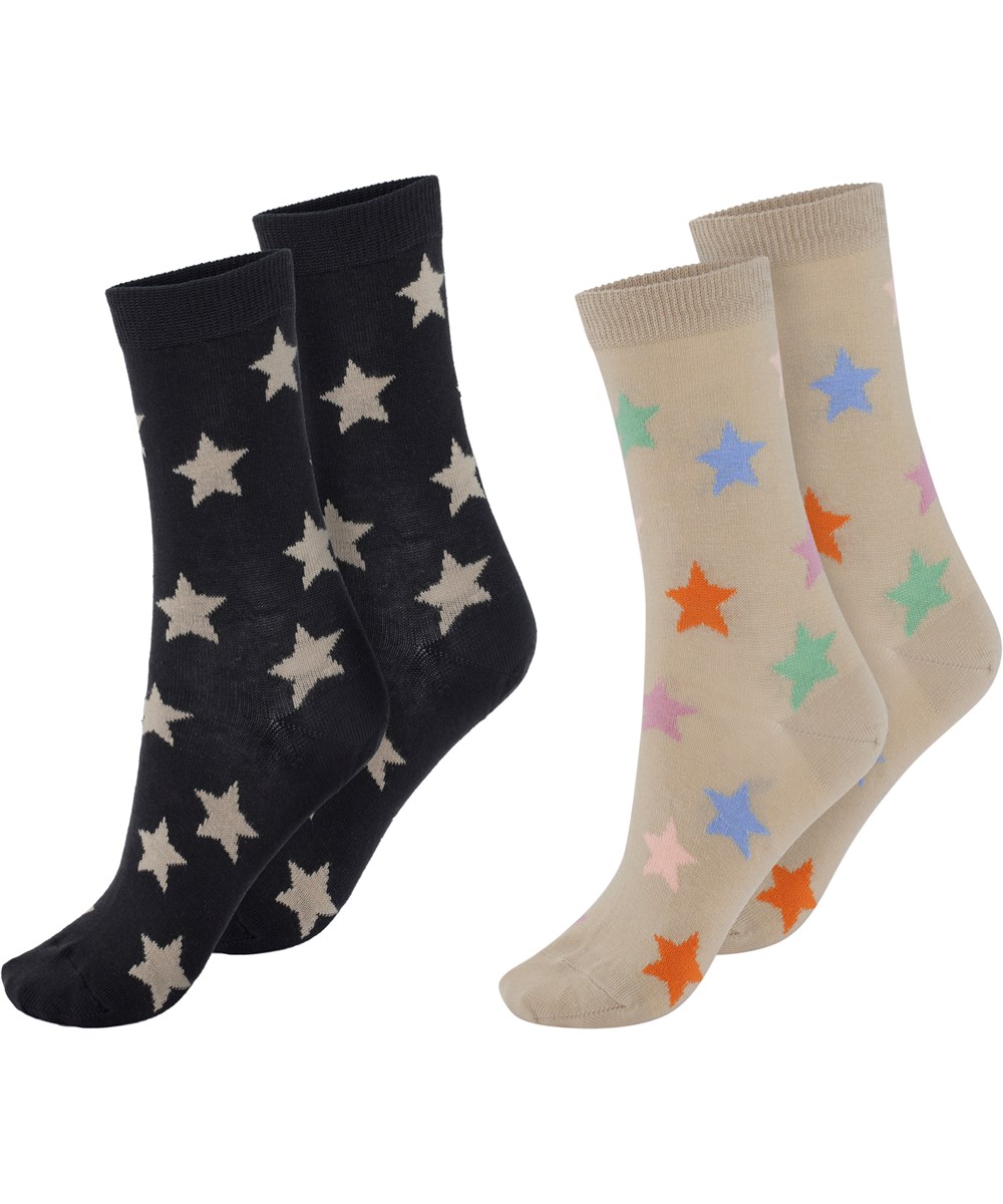 Nesi - Starlight - To par strømper med stjerner