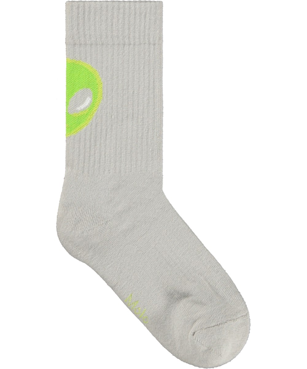 Norman - Alien Socks - 2-pak sokker i bomuld med alienmotiv til børn 