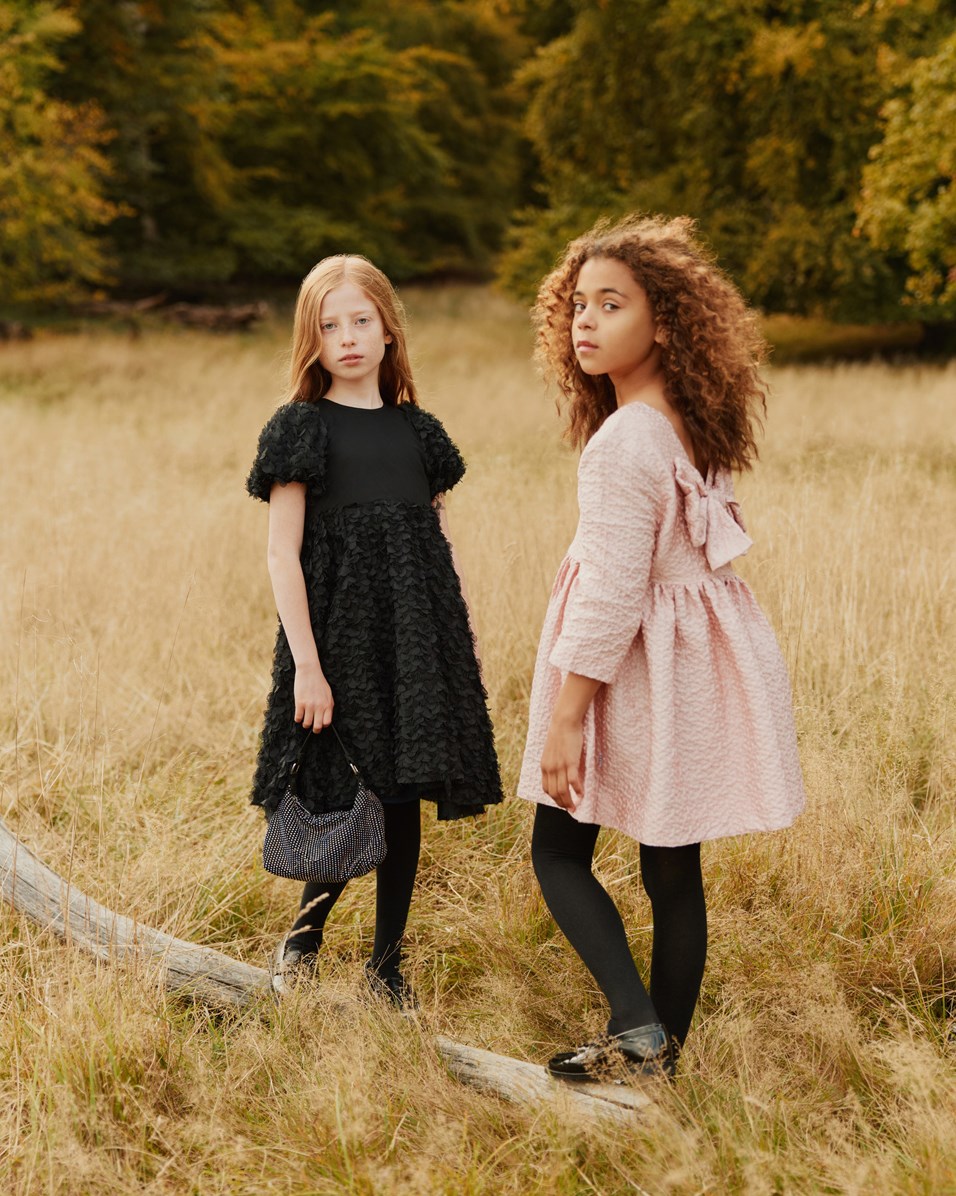 Solid Tights - Black - Sorte finstrikkede strømpebukser i bomuld