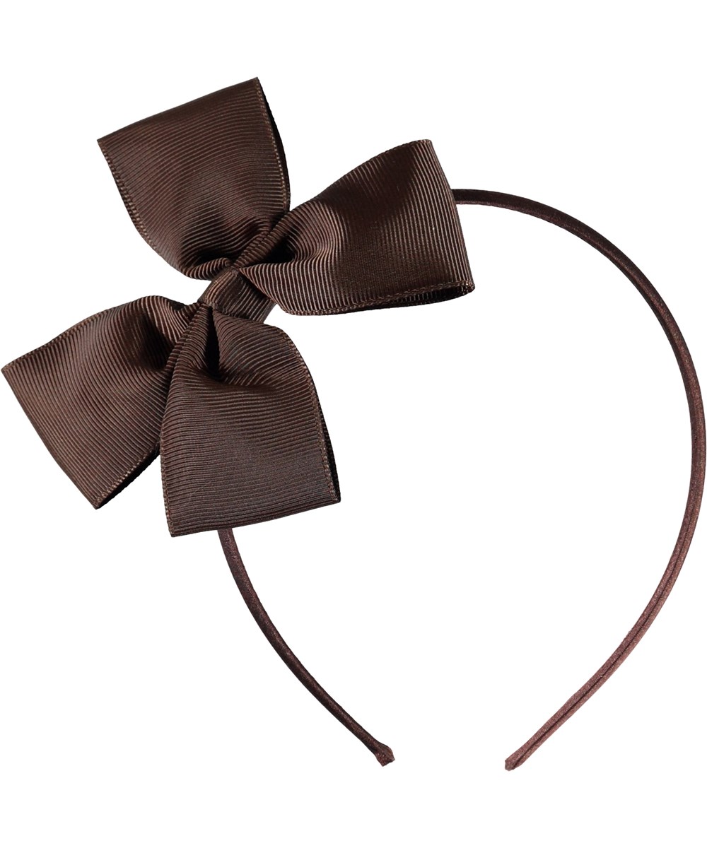Fancy Bow Hairband - Chocolate Truffle - Brun sløjfe hårbøjle