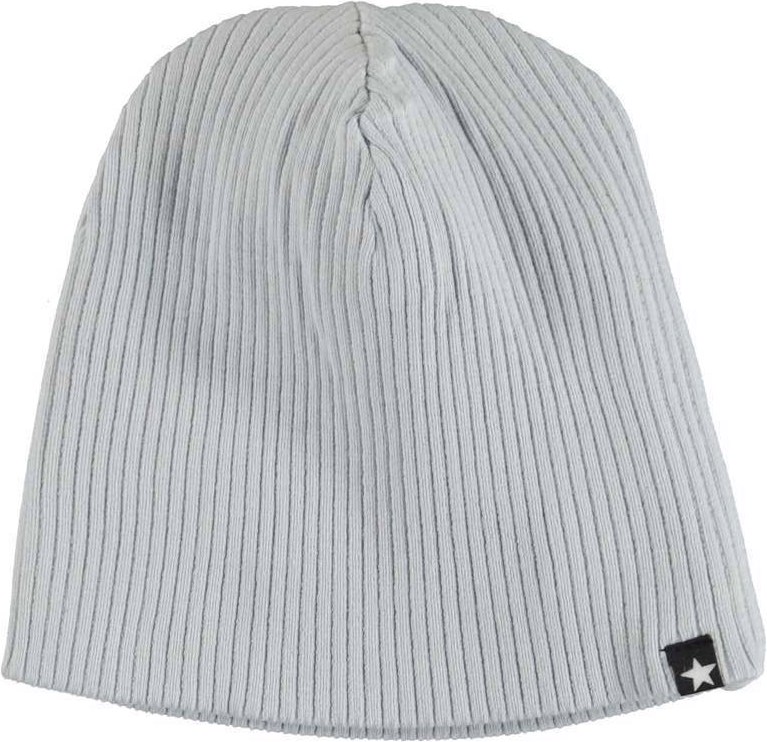 Neci hat and bib set - Pearled Blue - Babyhue og hagesmæk i lyseblå