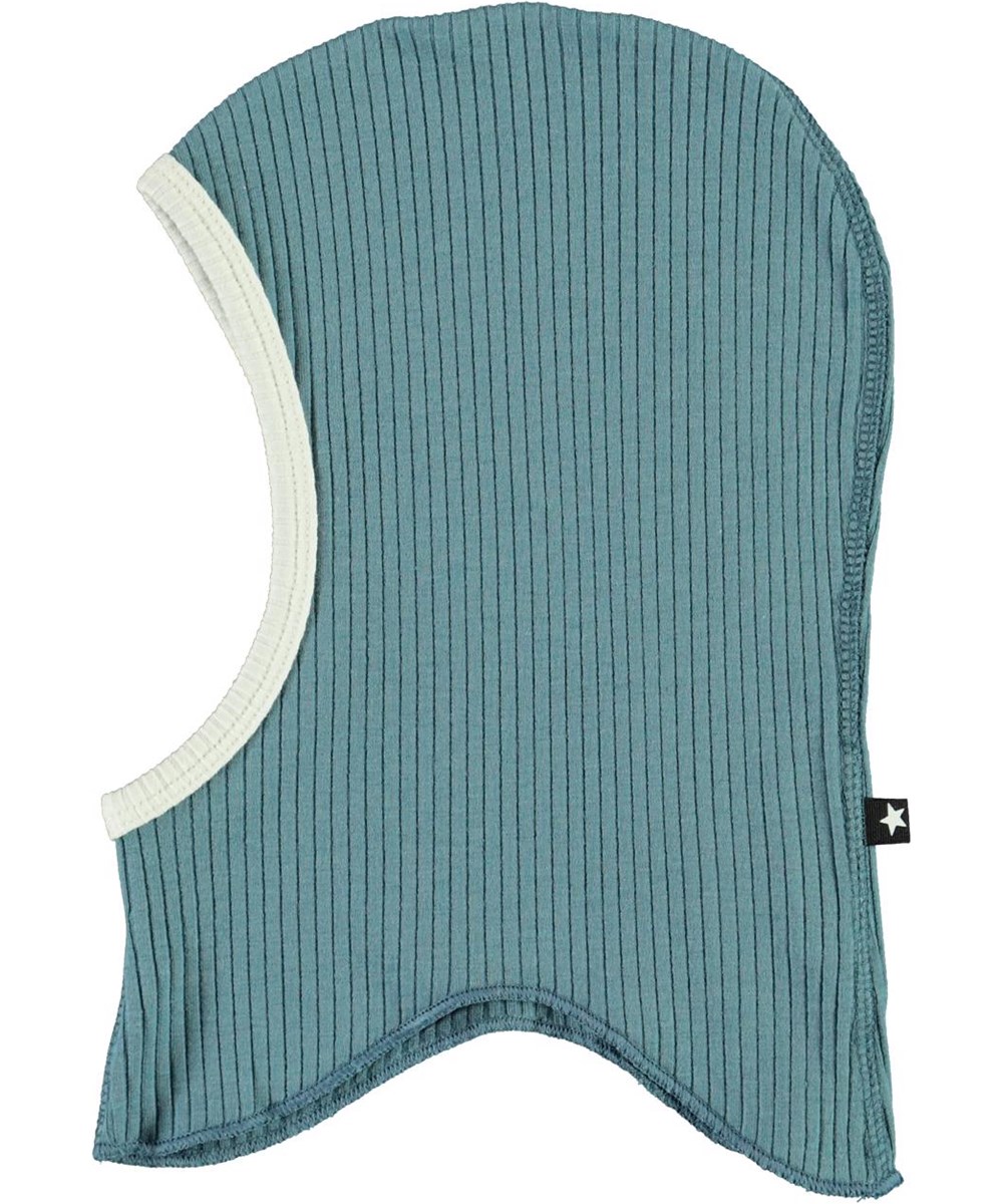 Nedi - Aero - Lyseblå baby elefanthue i rib