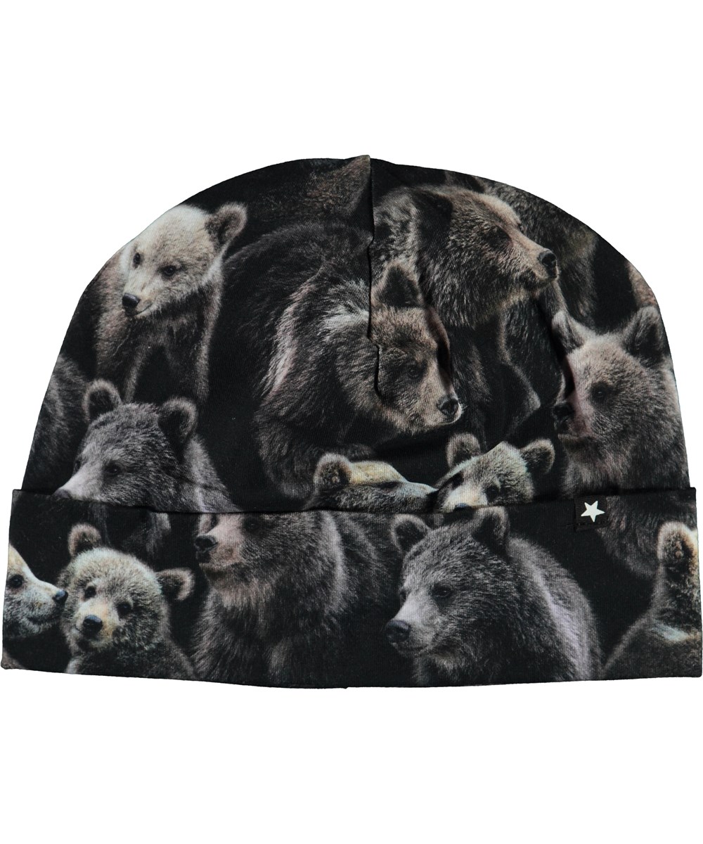 Nico - Bears - Økologisk hue med bjørne